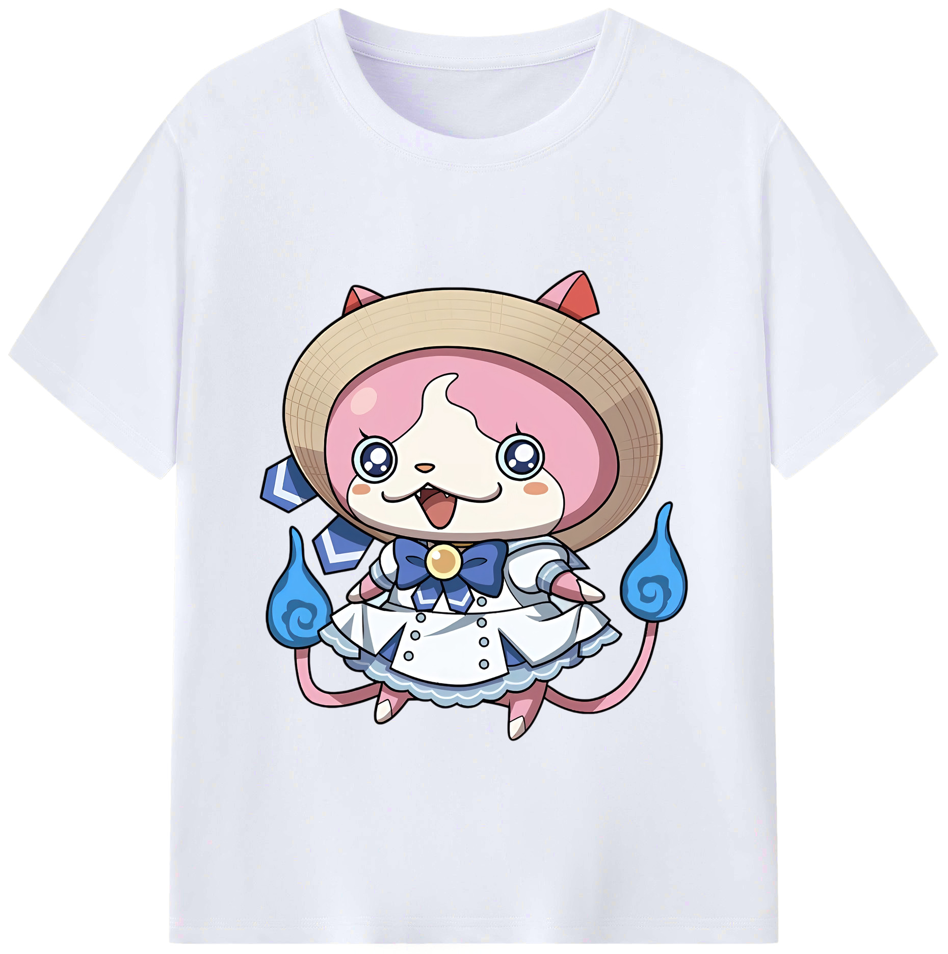 （画像用） 妖怪ウォッチ Yo-kai Watch 綿100％ メンズ半袖Tシャツ｜肌触りやわらか＆通気性