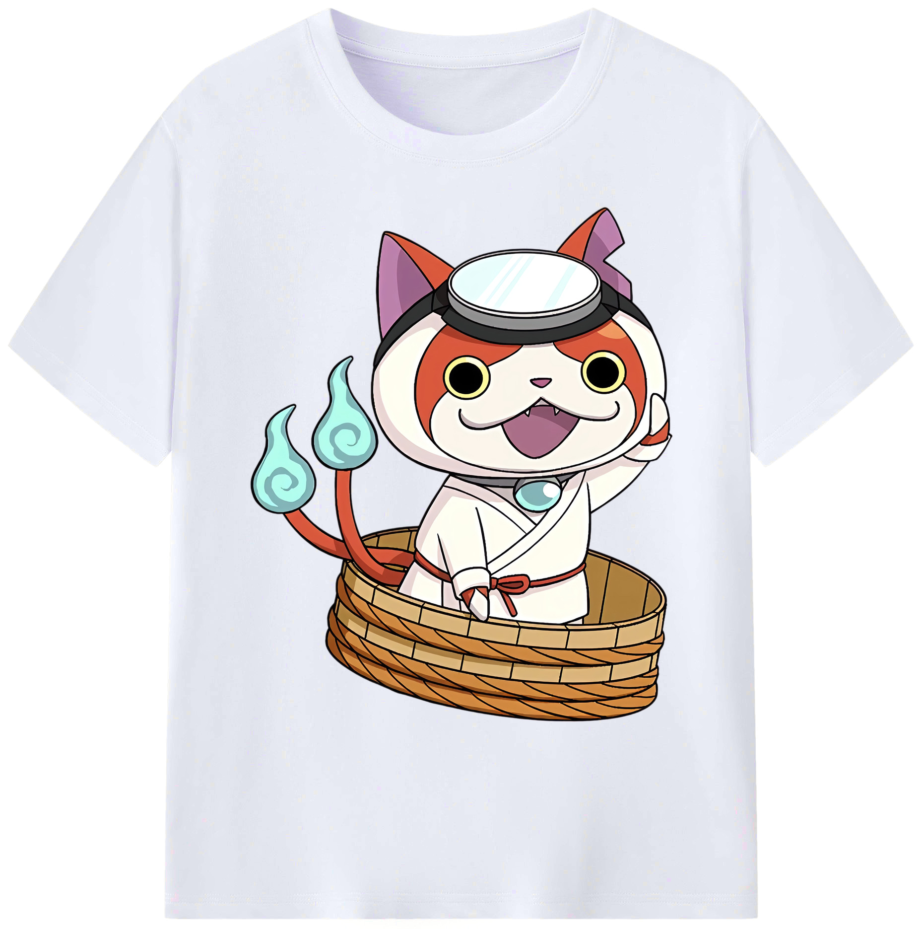 （画像用） 妖怪ウォッチ Yo-kai Watch 綿100％ メンズ半袖Tシャツ｜肌触りやわらか＆通気性