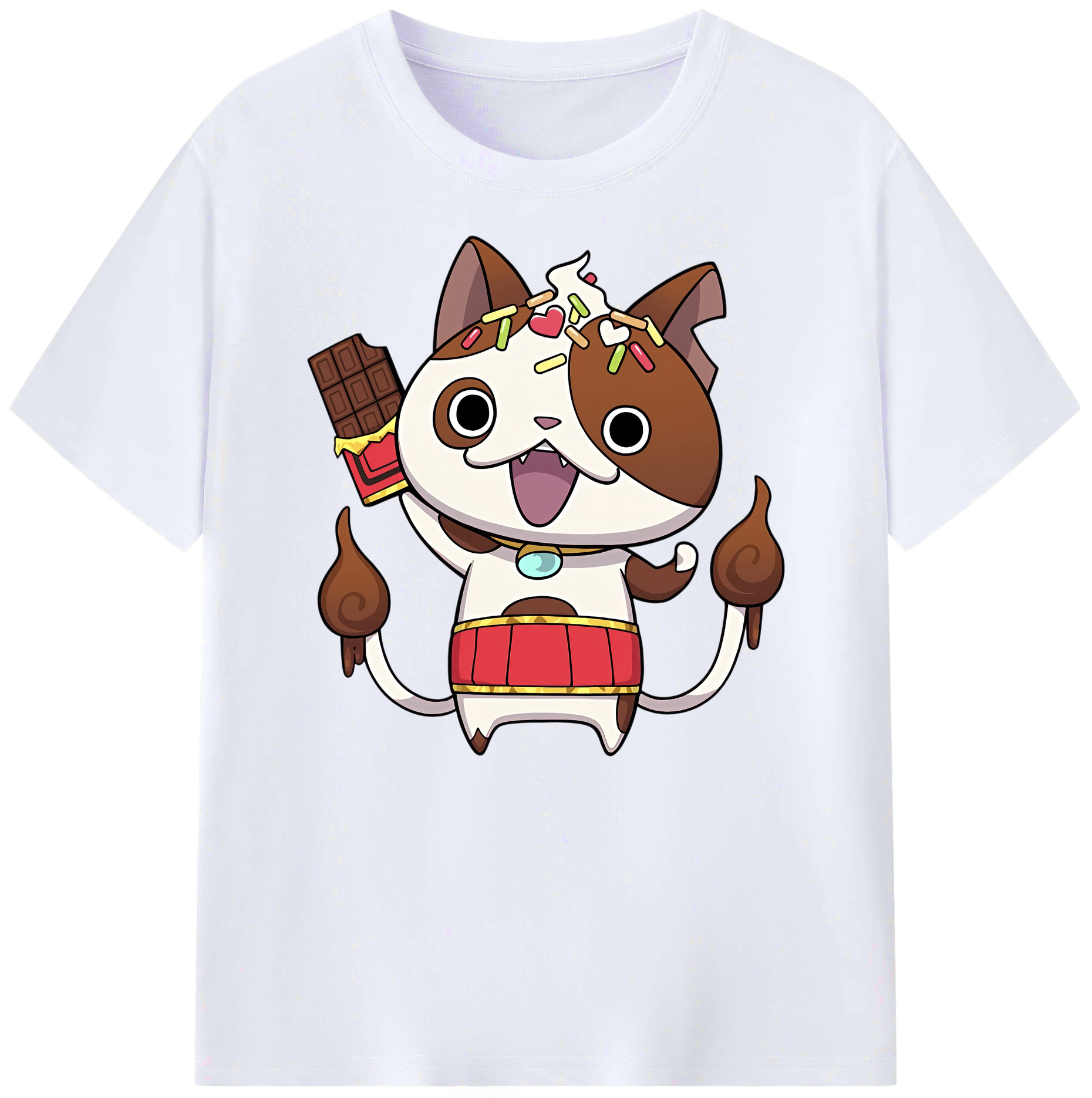 （画像用） 妖怪ウォッチ Yo-kai Watch 綿100％ メンズ半袖Tシャツ｜肌触りやわらか＆通気性