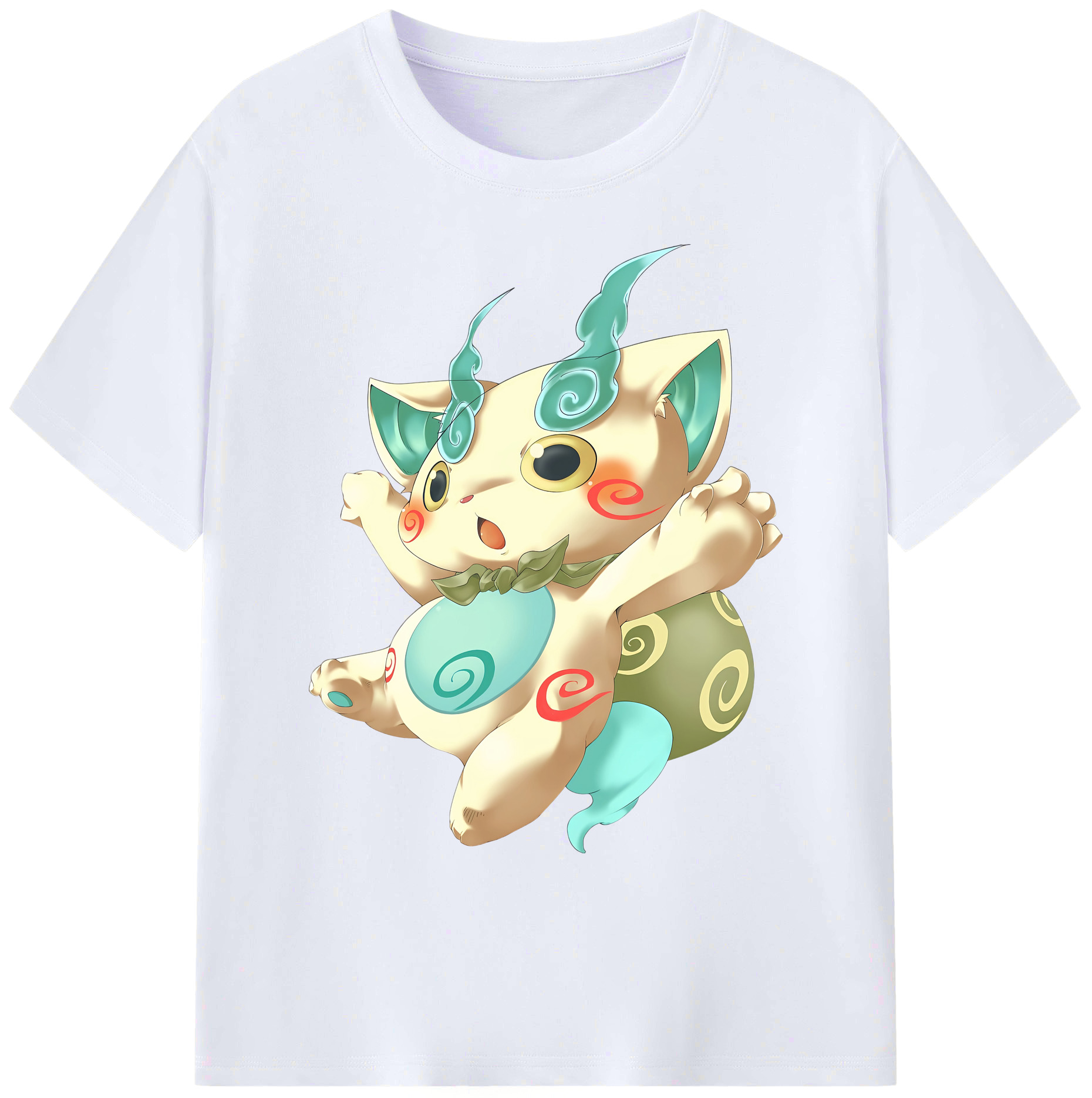 （画像用） 妖怪ウォッチ Yo-kai Watch 綿100％ メンズ半袖Tシャツ｜肌触りやわらか＆通気性
