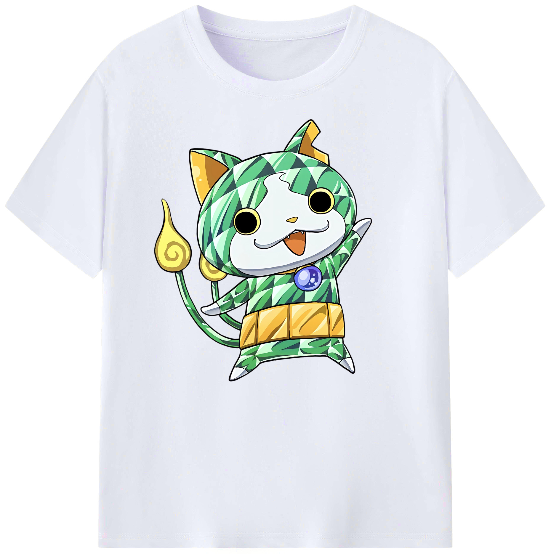 （画像用） 妖怪ウォッチ Yo-kai Watch 綿100％ メンズ半袖Tシャツ｜肌触りやわらか＆通気性