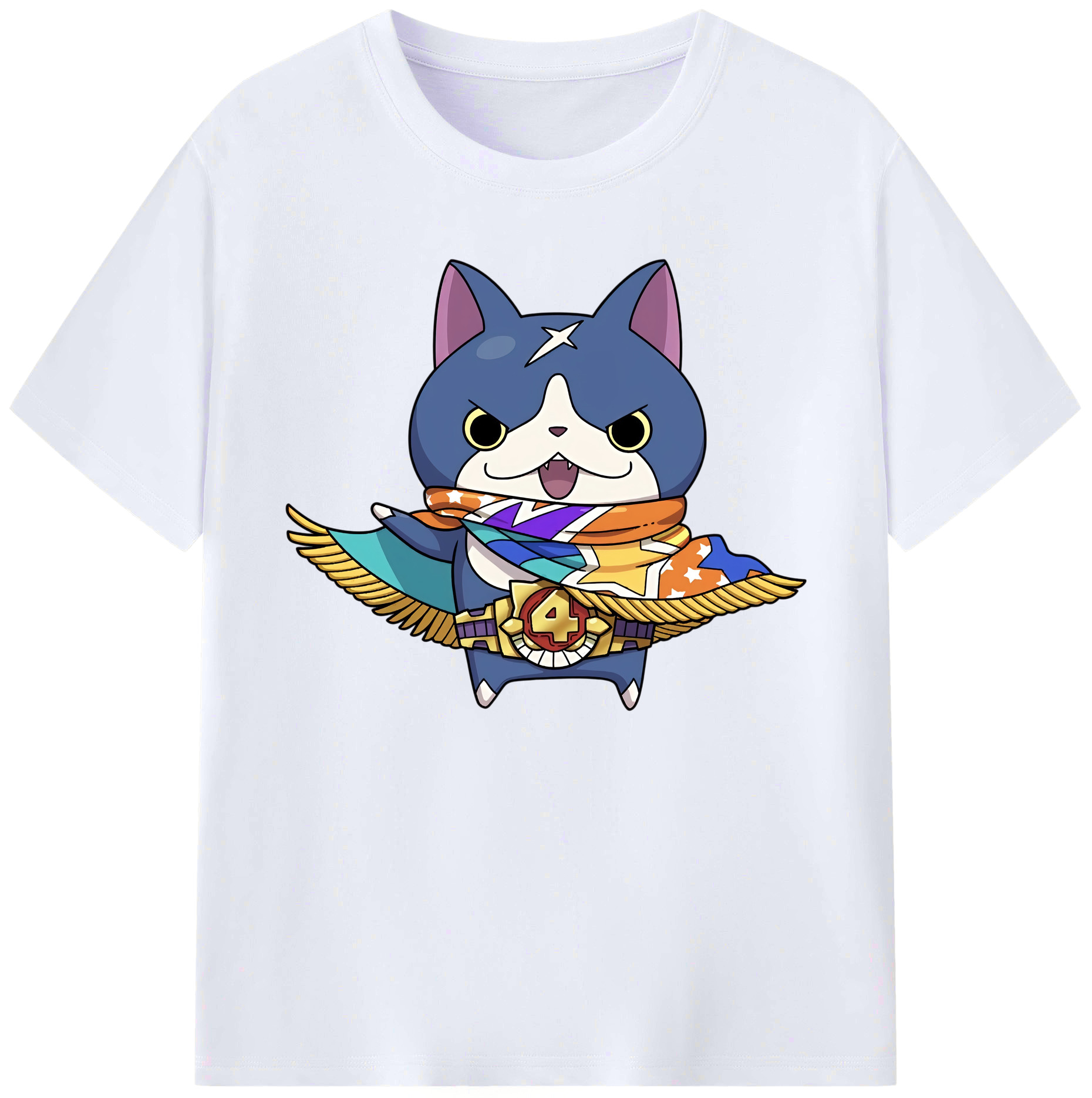（画像用） 妖怪ウォッチ Yo-kai Watch 綿100％ メンズ半袖Tシャツ｜肌触りやわらか＆通気性