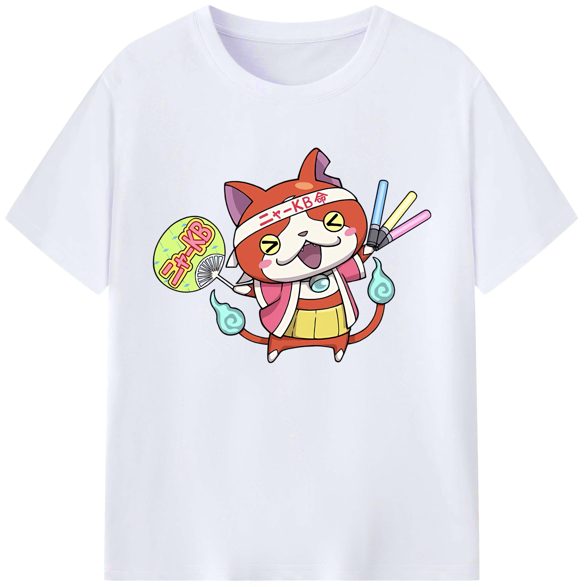 （画像用） 妖怪ウォッチ Yo-kai Watch 綿100％ メンズ半袖Tシャツ｜肌触りやわらか＆通気性