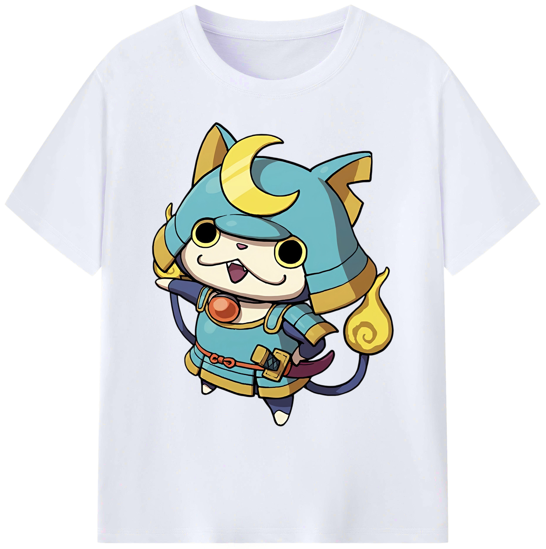 （画像用） 妖怪ウォッチ Yo-kai Watch 綿100％ メンズ半袖Tシャツ｜肌触りやわらか＆通気性