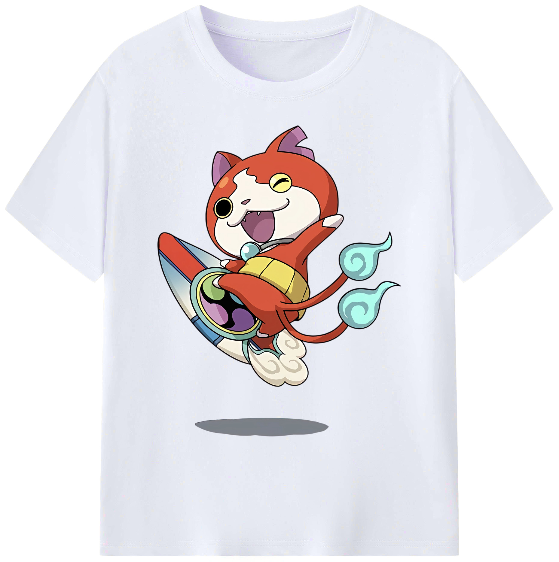 （画像用） 妖怪ウォッチ Yo-kai Watch 綿100％ メンズ半袖Tシャツ｜肌触りやわらか＆通気性