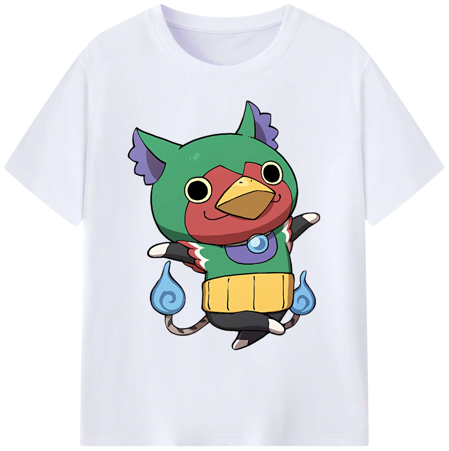 （画像用） 妖怪ウォッチ Yo-kai Watch 綿100％ メンズ半袖Tシャツ｜肌触りやわらか＆通気性
