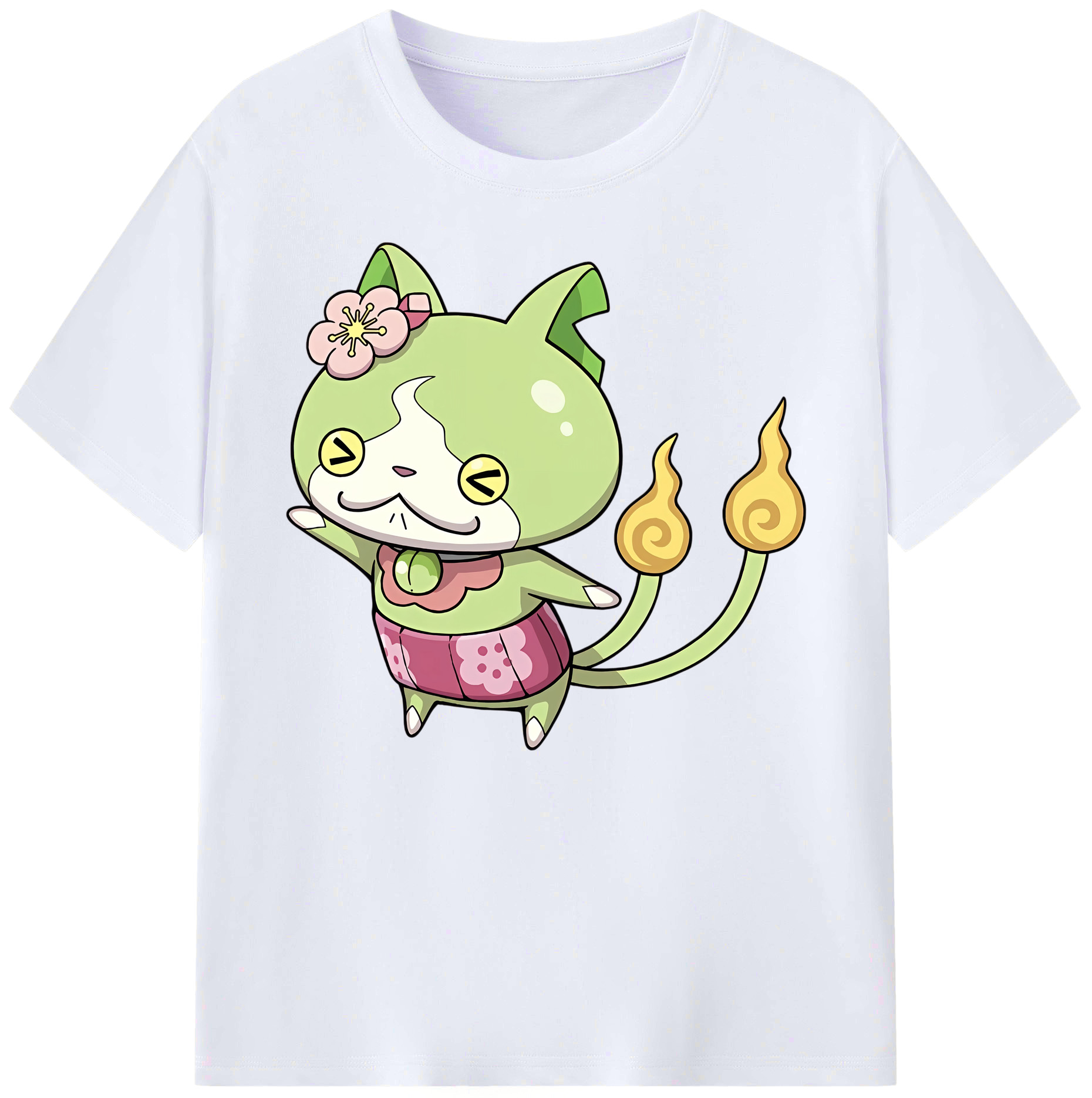 （画像用） 妖怪ウォッチ Yo-kai Watch 綿100％ メンズ半袖Tシャツ｜肌触りやわらか＆通気性