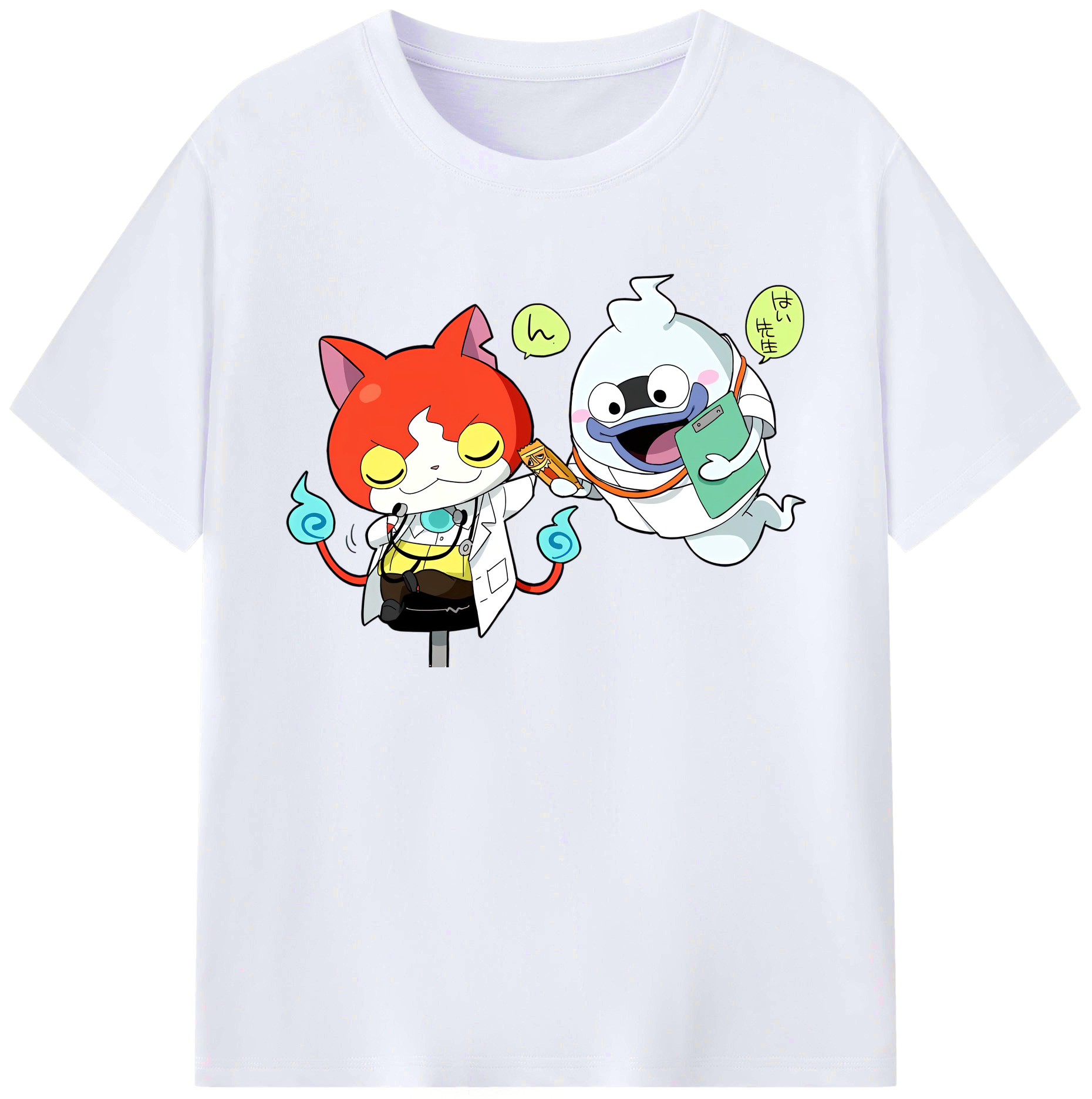 （画像用） 妖怪ウォッチ Yo-kai Watch 綿100％ メンズ半袖Tシャツ｜肌触りやわらか＆通気性