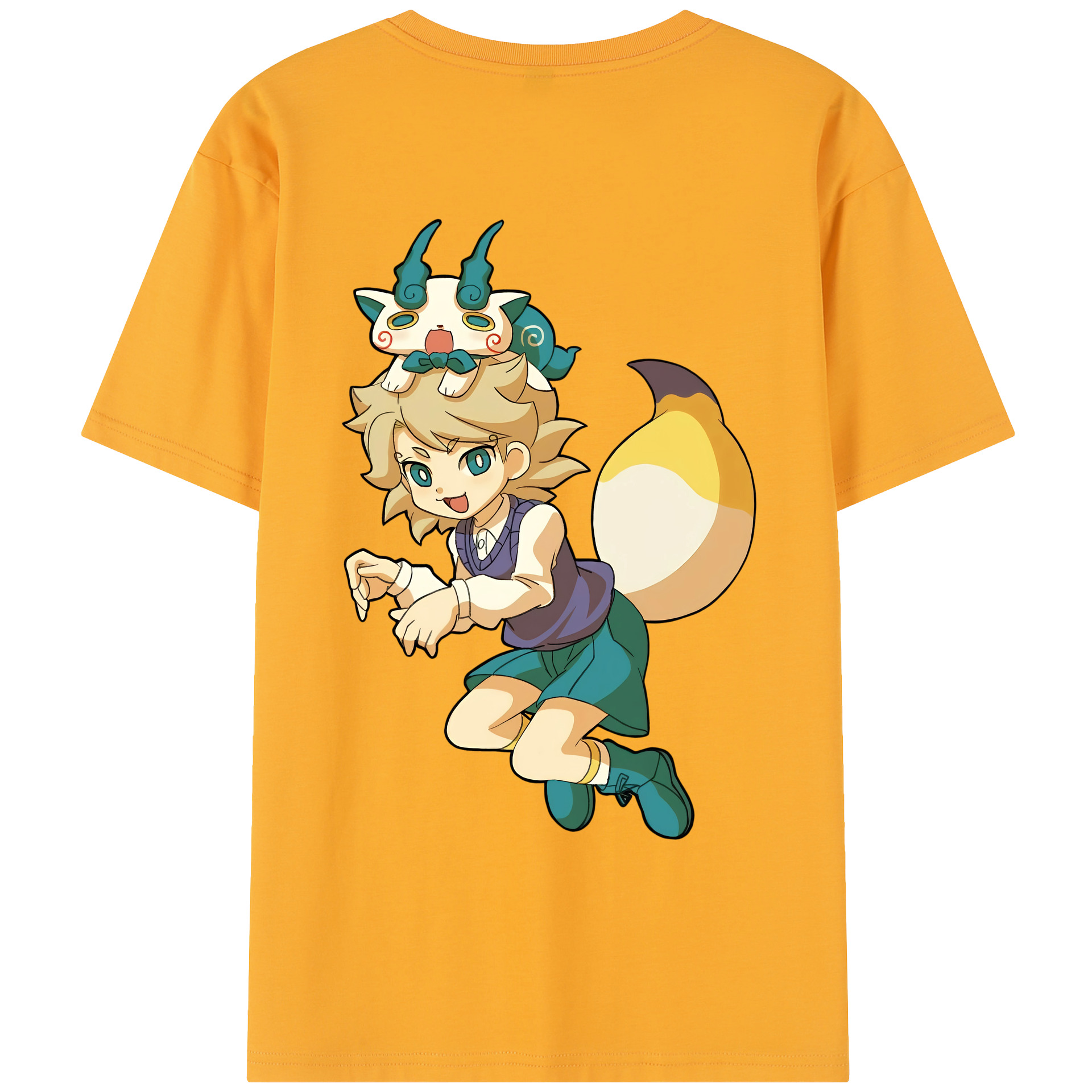 （画像用） 妖怪ウォッチ Yo-kai Watch レディース半袖Tシャツ(バックプリント)