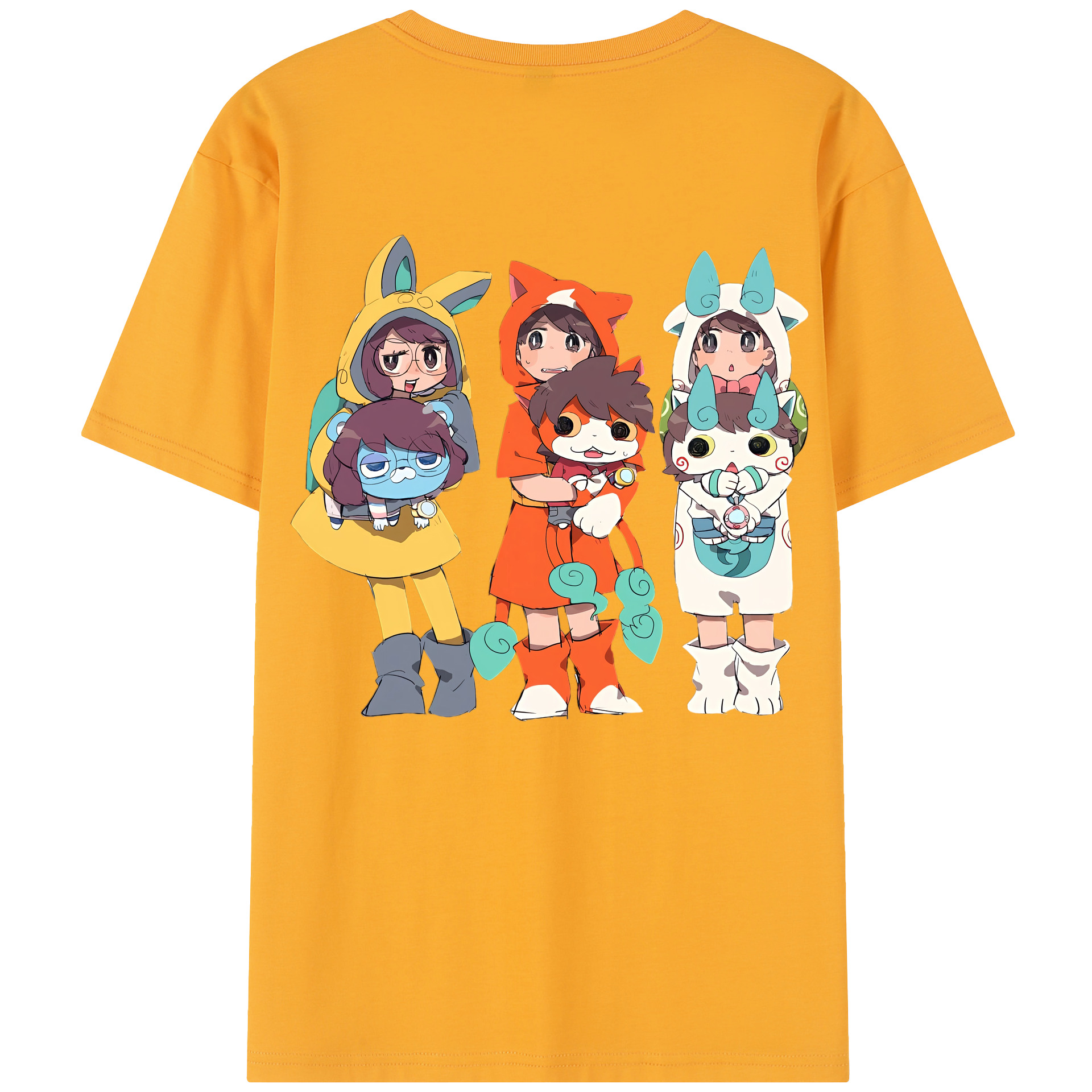 （画像用） 妖怪ウォッチ Yo-kai Watch レディース半袖Tシャツ(バックプリント)