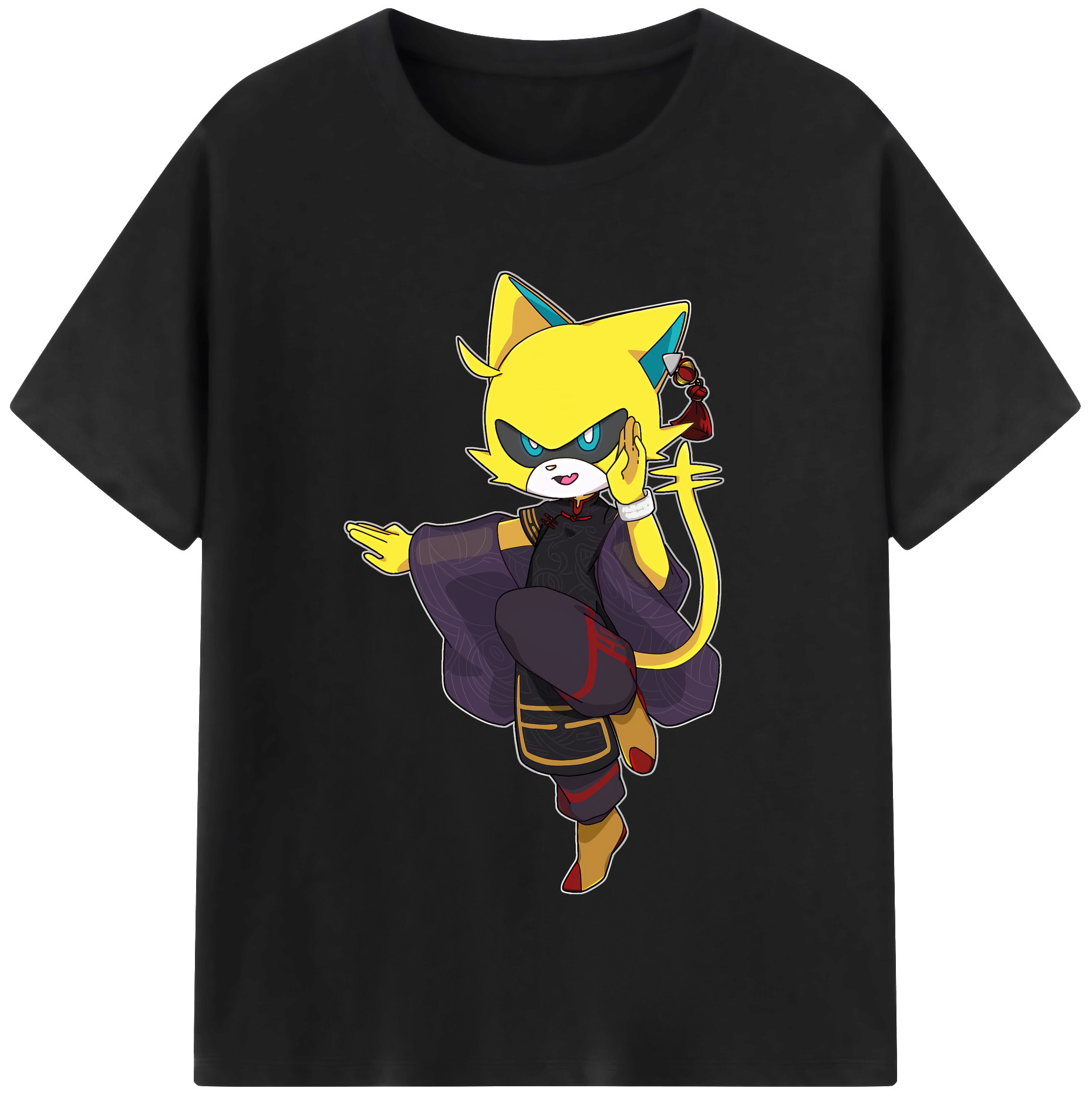 （画像用） 妖怪ウォッチ Yo-kai Watch レディースカジュアルプリントTシャツ（綿100％）