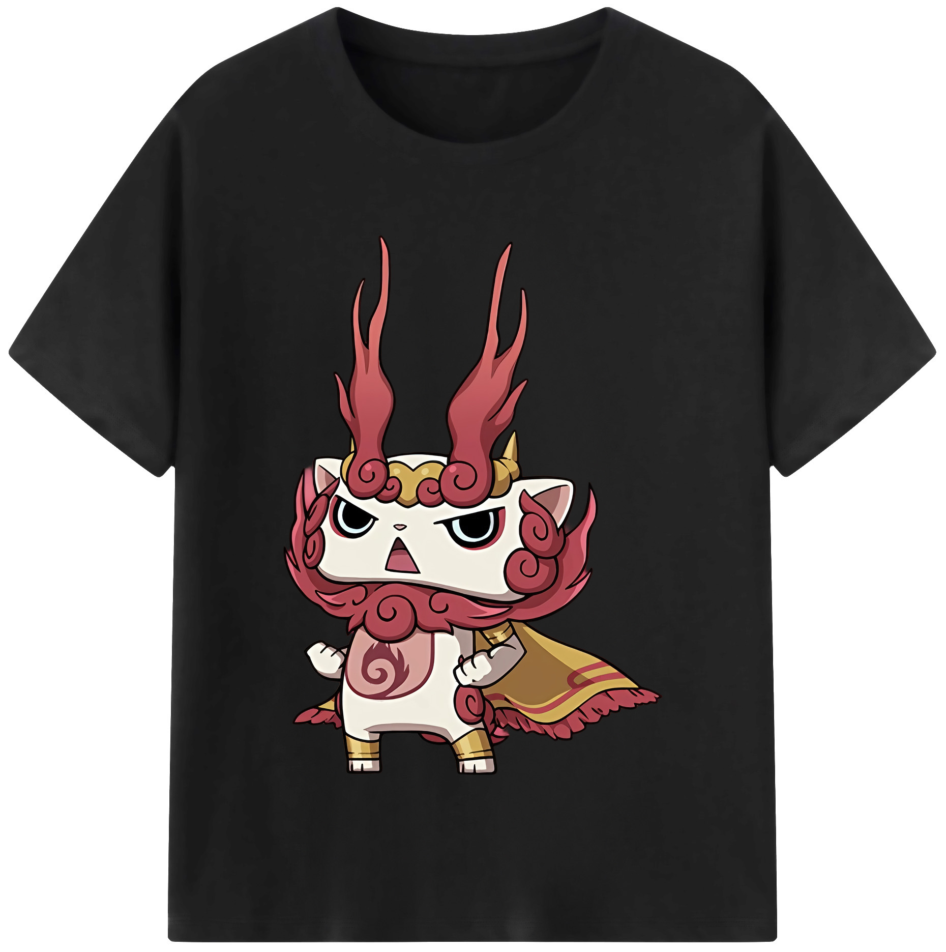（画像用） 妖怪ウォッチ Yo-kai Watch レディースカジュアルプリントTシャツ（綿100％）