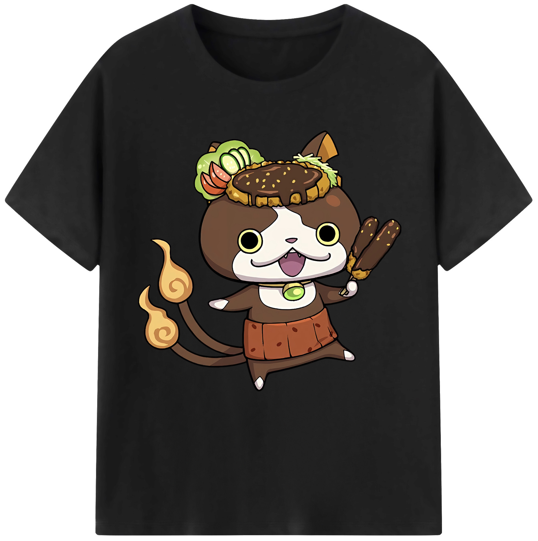 （画像用） 妖怪ウォッチ Yo-kai Watch レディースカジュアルプリントTシャツ（綿100％）