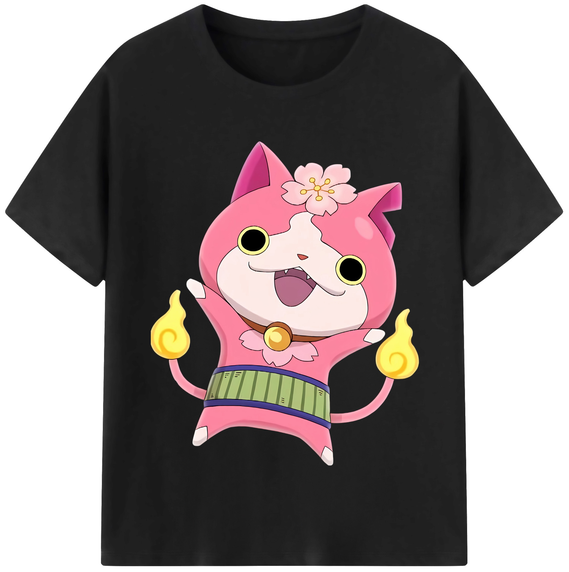 （画像用） 妖怪ウォッチ Yo-kai Watch レディースカジュアルプリントTシャツ（綿100％）
