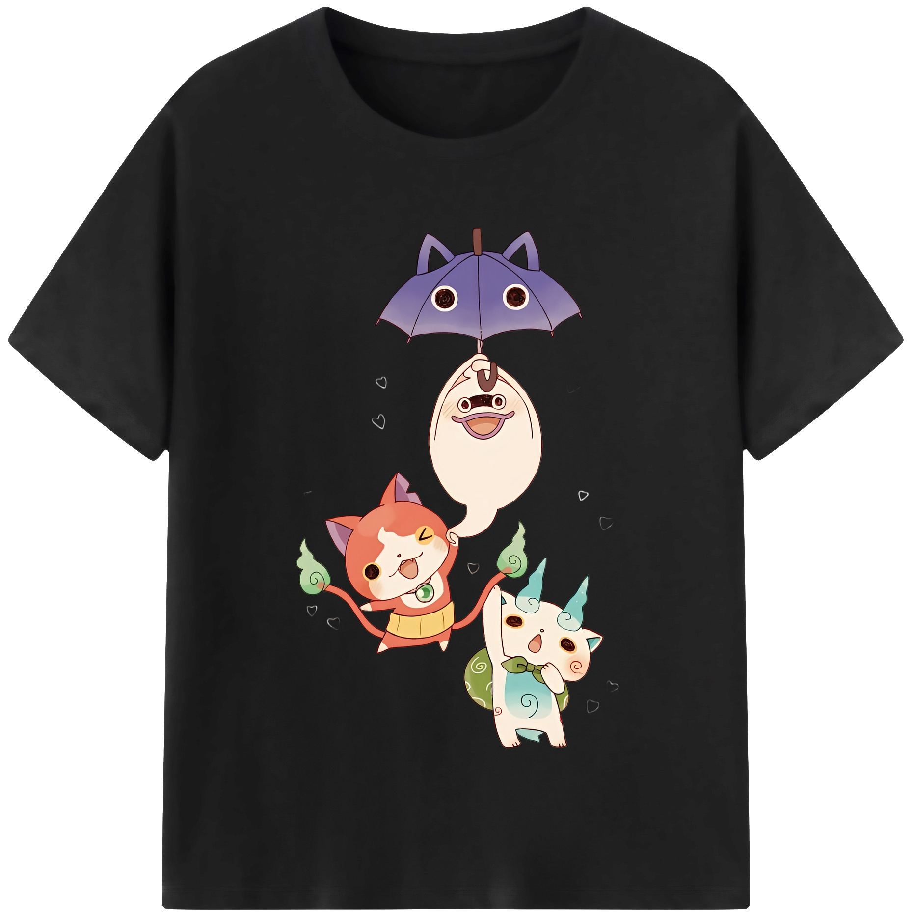 （画像用） 妖怪ウォッチ Yo-kai Watch レディースカジュアルプリントTシャツ（綿100％）
