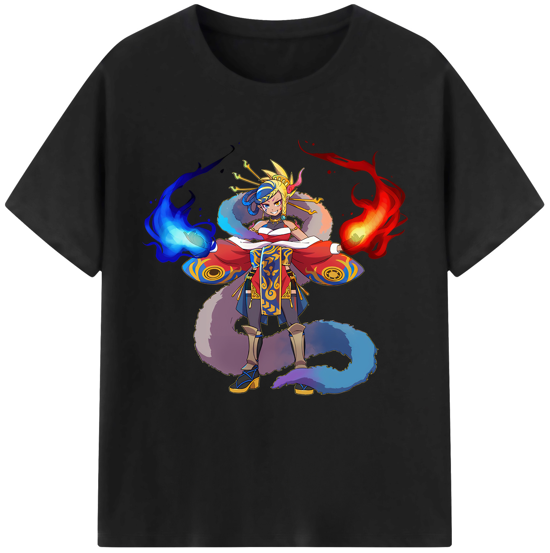 （画像用） 妖怪ウォッチ Yo-kai Watch レディースカジュアルプリントTシャツ（綿100％）
