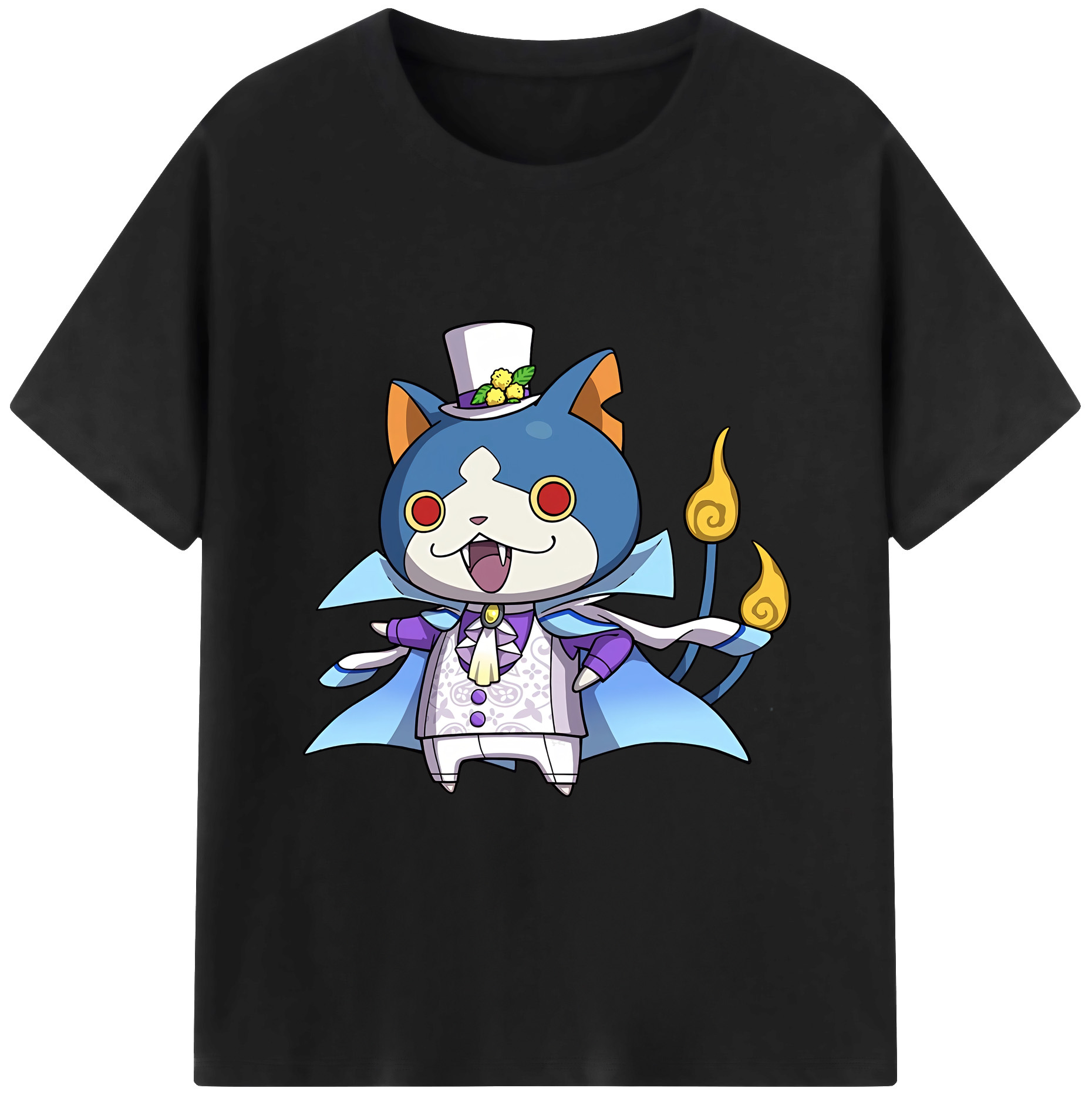 （画像用） 妖怪ウォッチ Yo-kai Watch レディースカジュアルプリントTシャツ（綿100％）