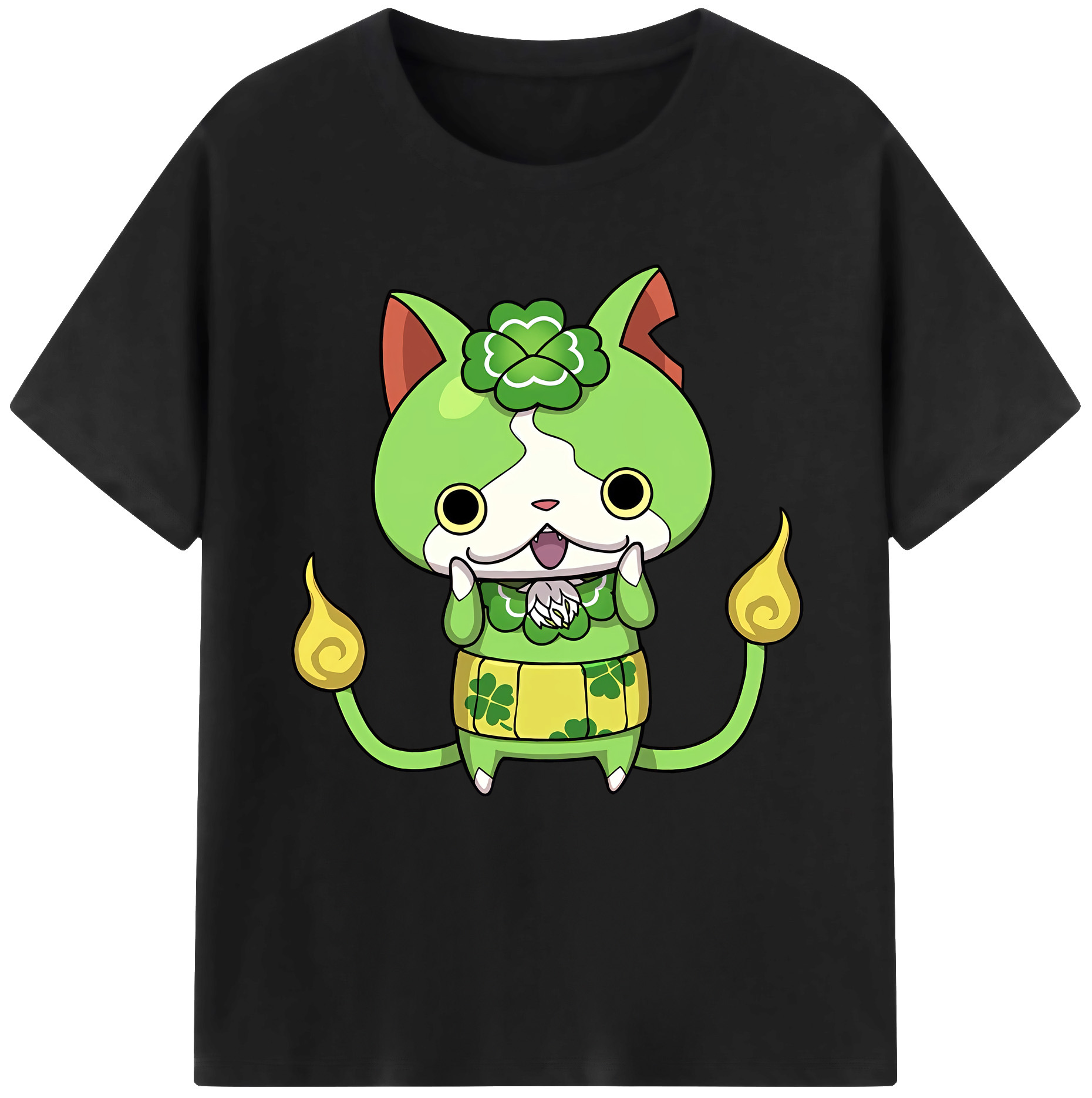 （画像用） 妖怪ウォッチ Yo-kai Watch レディースカジュアルプリントTシャツ（綿100％）