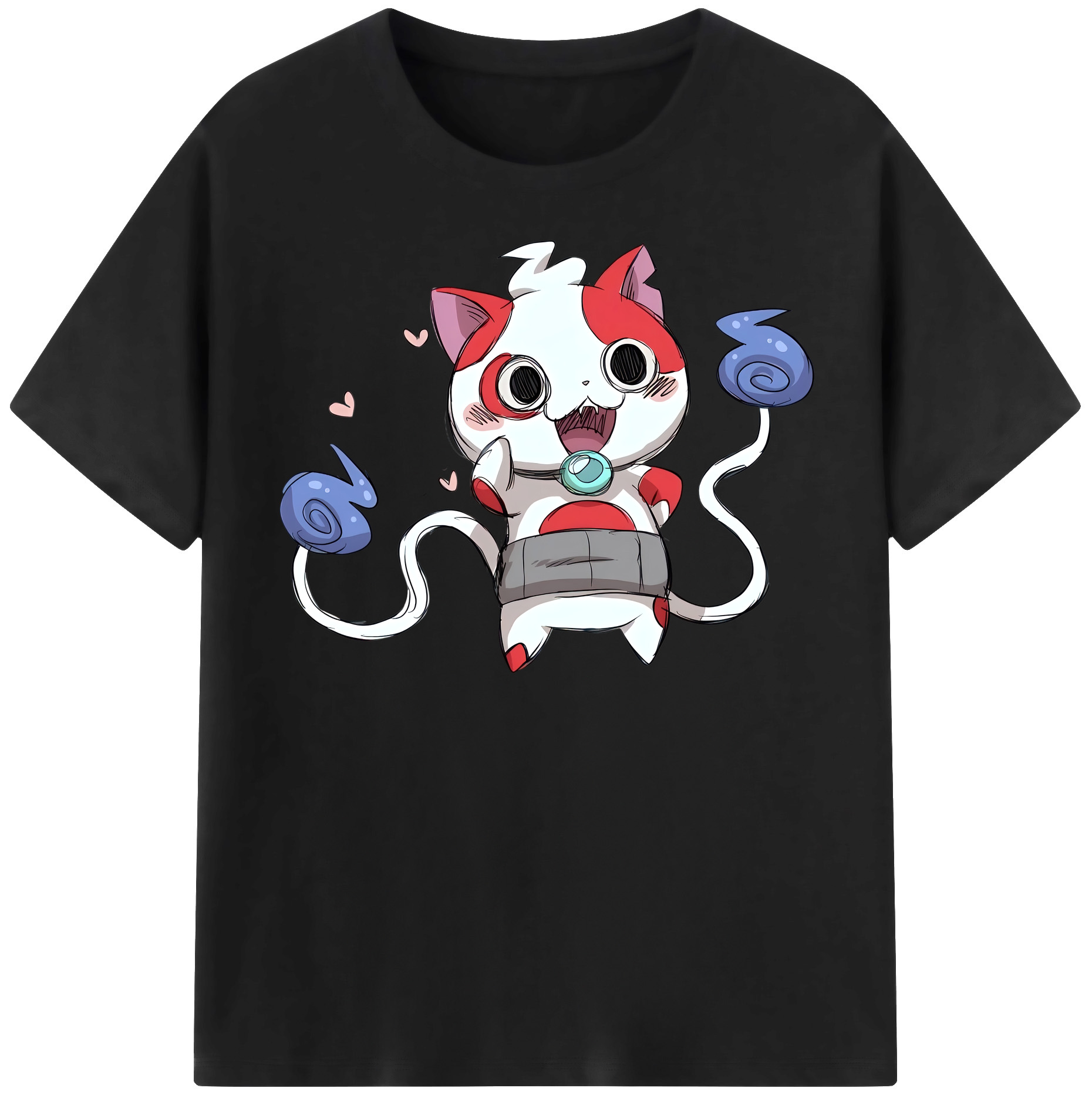 （画像用） 妖怪ウォッチ Yo-kai Watch レディースカジュアルプリントTシャツ（綿100％）