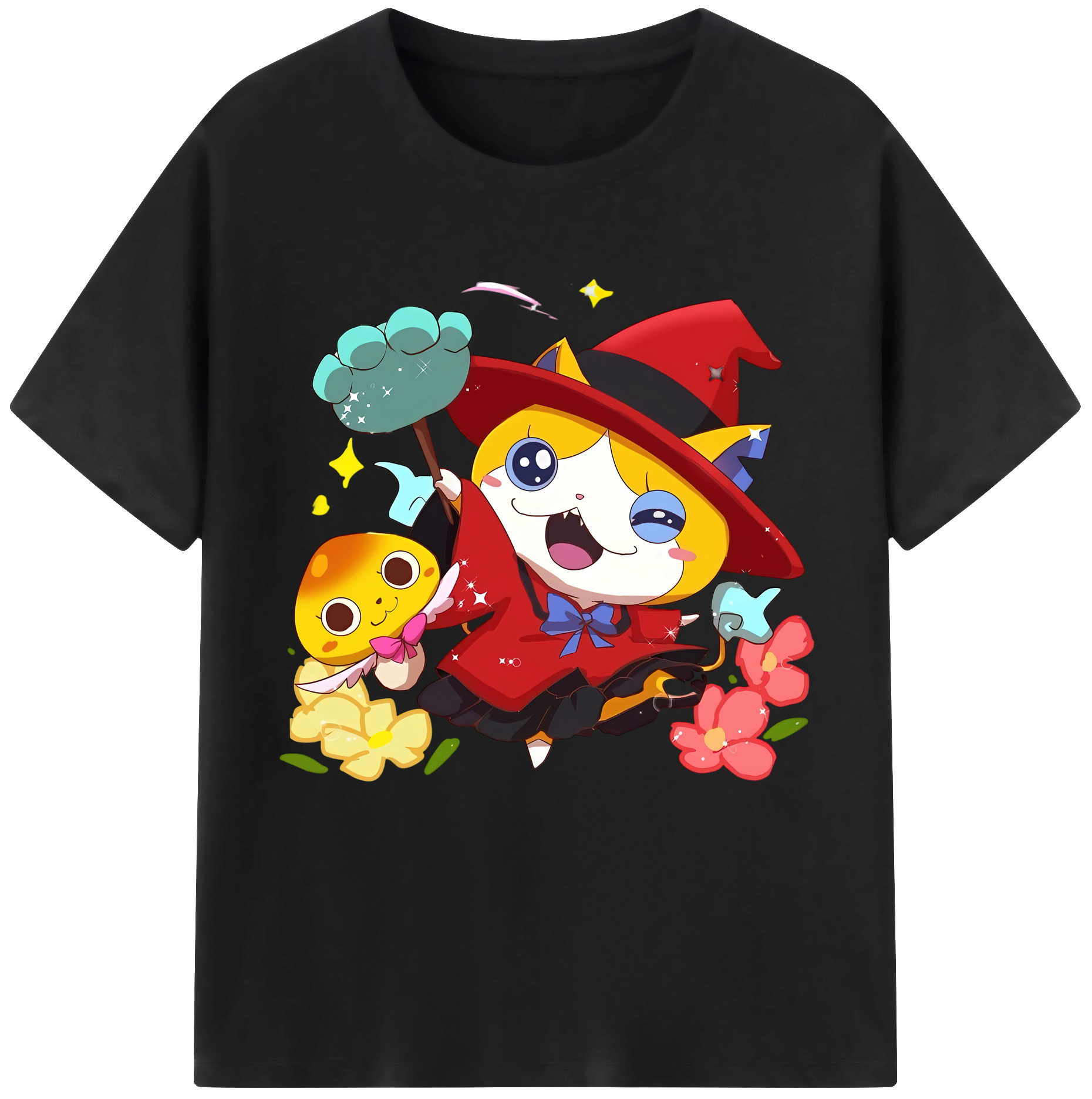 （画像用） 妖怪ウォッチ Yo-kai Watch レディースカジュアルプリントTシャツ（綿100％）