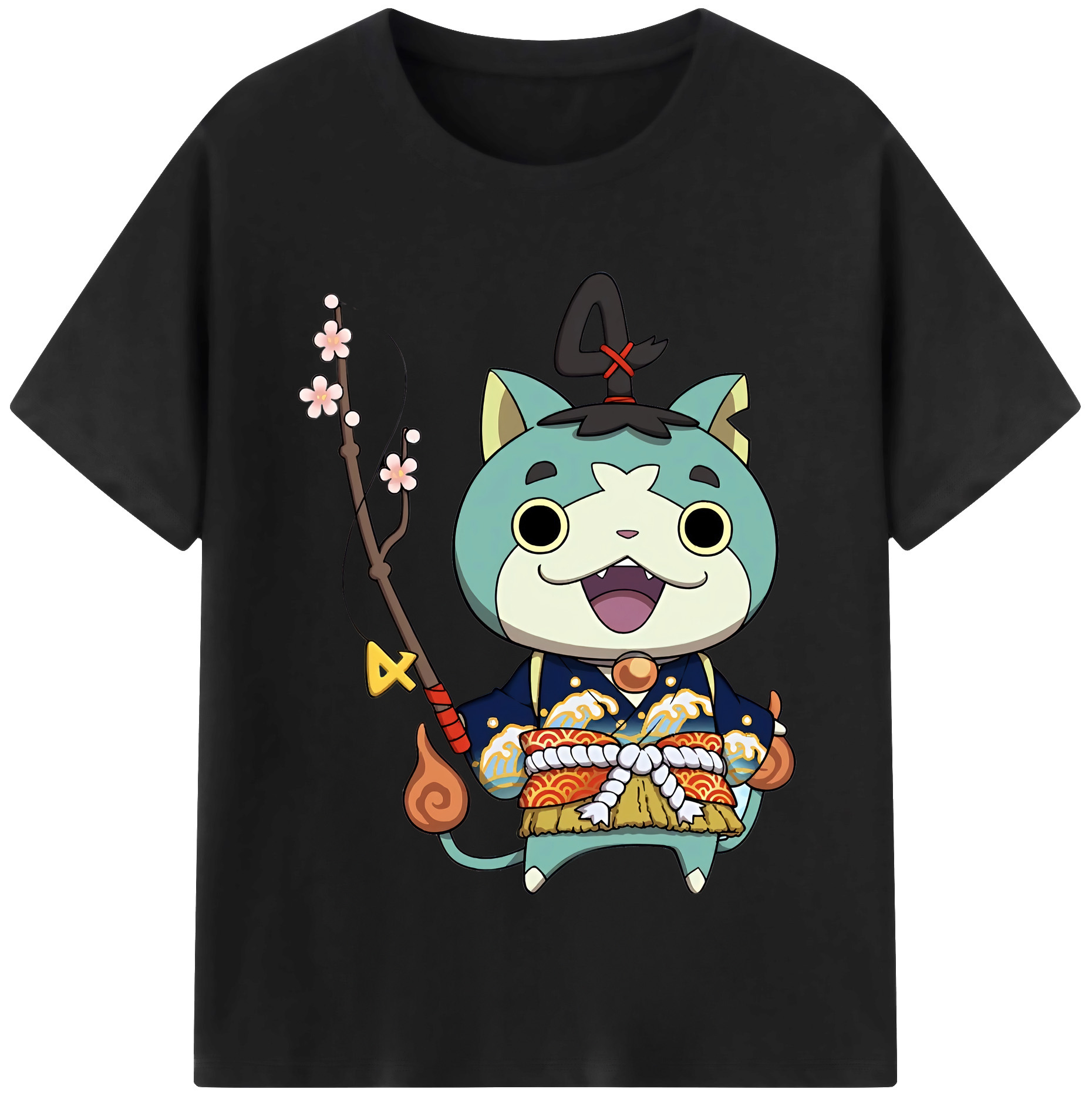 （画像用） 妖怪ウォッチ Yo-kai Watch レディースカジュアルプリントTシャツ（綿100％）
