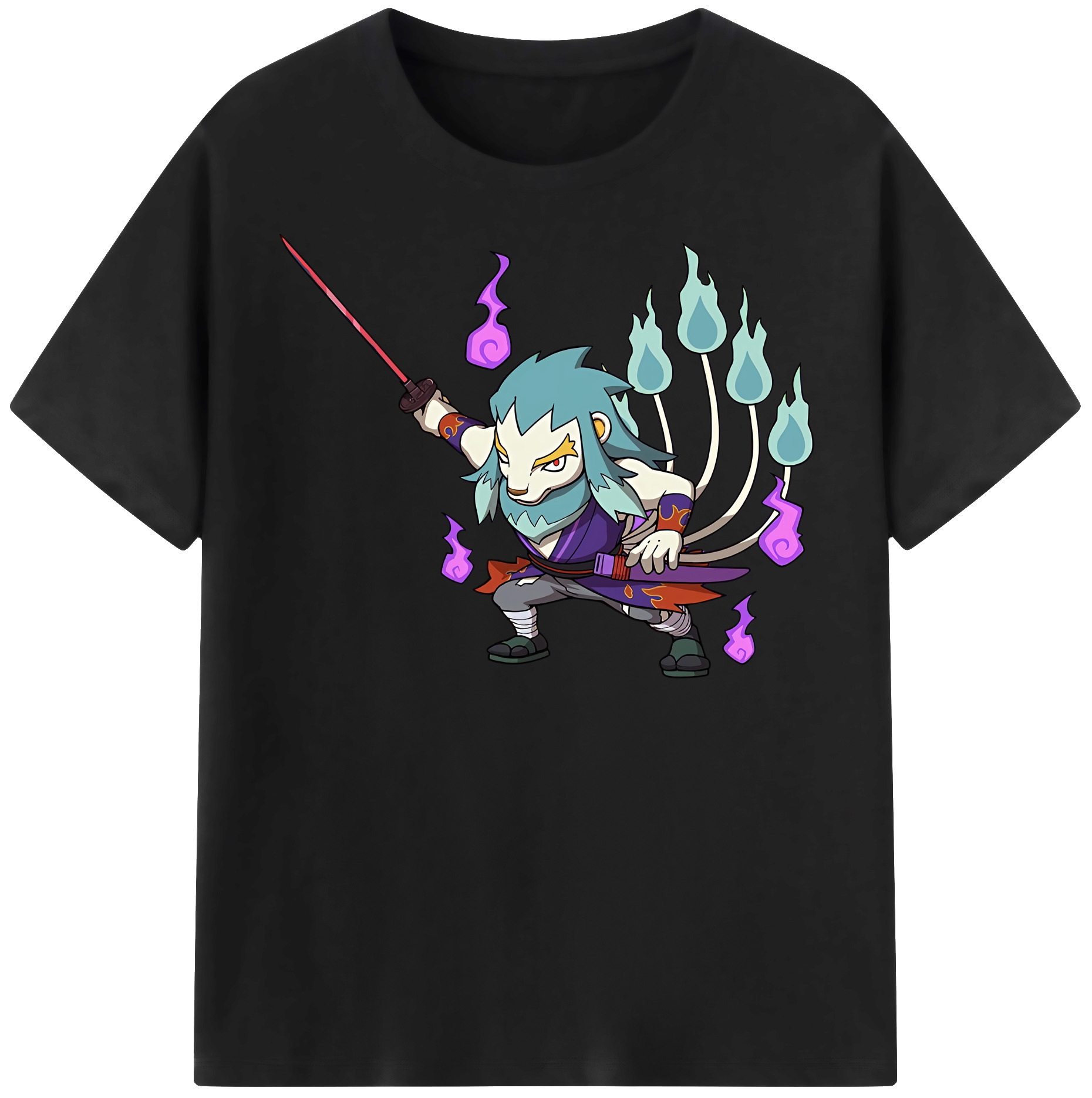 （画像用） 妖怪ウォッチ Yo-kai Watch レディースカジュアルプリントTシャツ（綿100％）