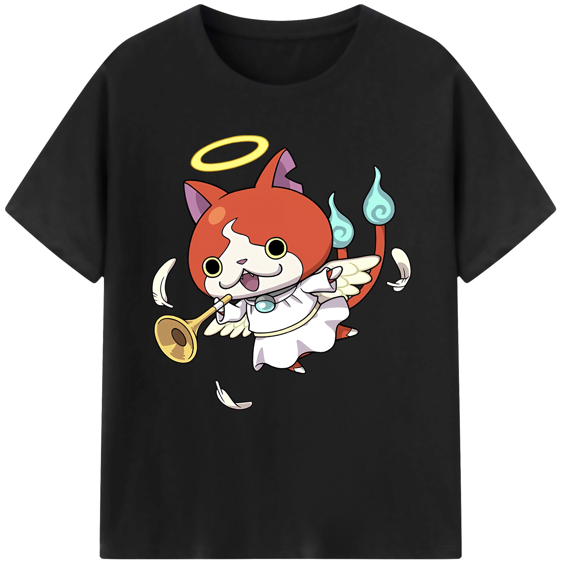 （画像用） 妖怪ウォッチ Yo-kai Watch レディースカジュアルプリントTシャツ（綿100％）