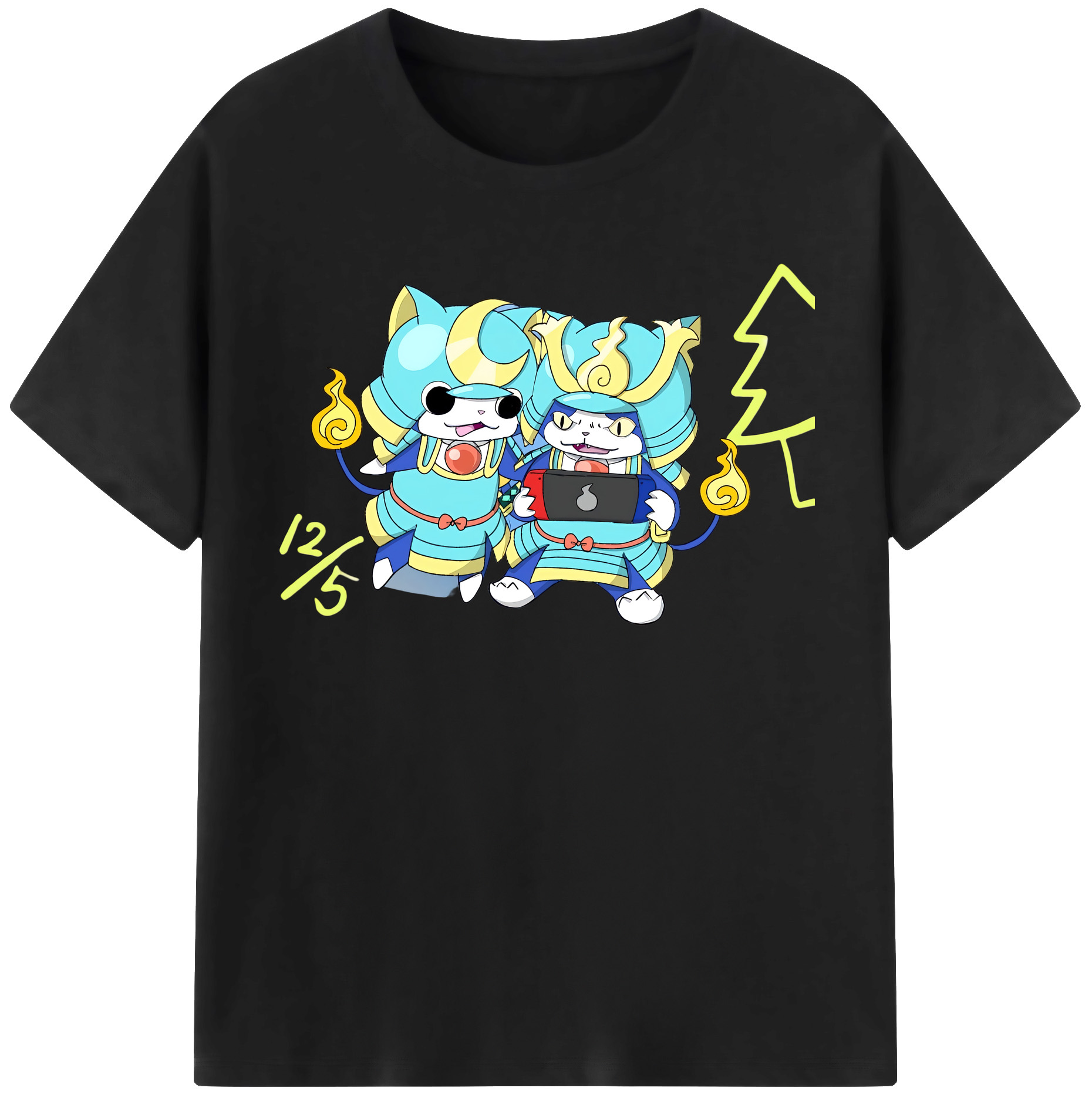 （画像用） 妖怪ウォッチ Yo-kai Watch レディースカジュアルプリントTシャツ（綿100％）
