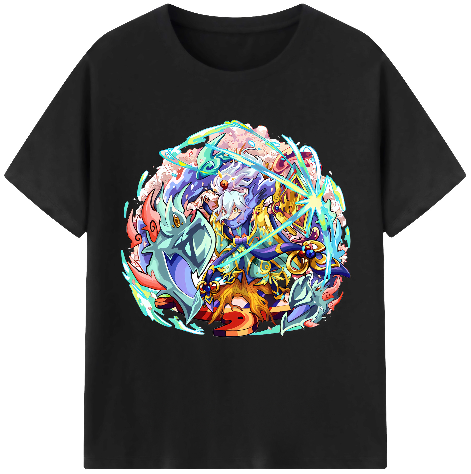 （画像用） 妖怪ウォッチ Yo-kai Watch レディースカジュアルプリントTシャツ（綿100％）