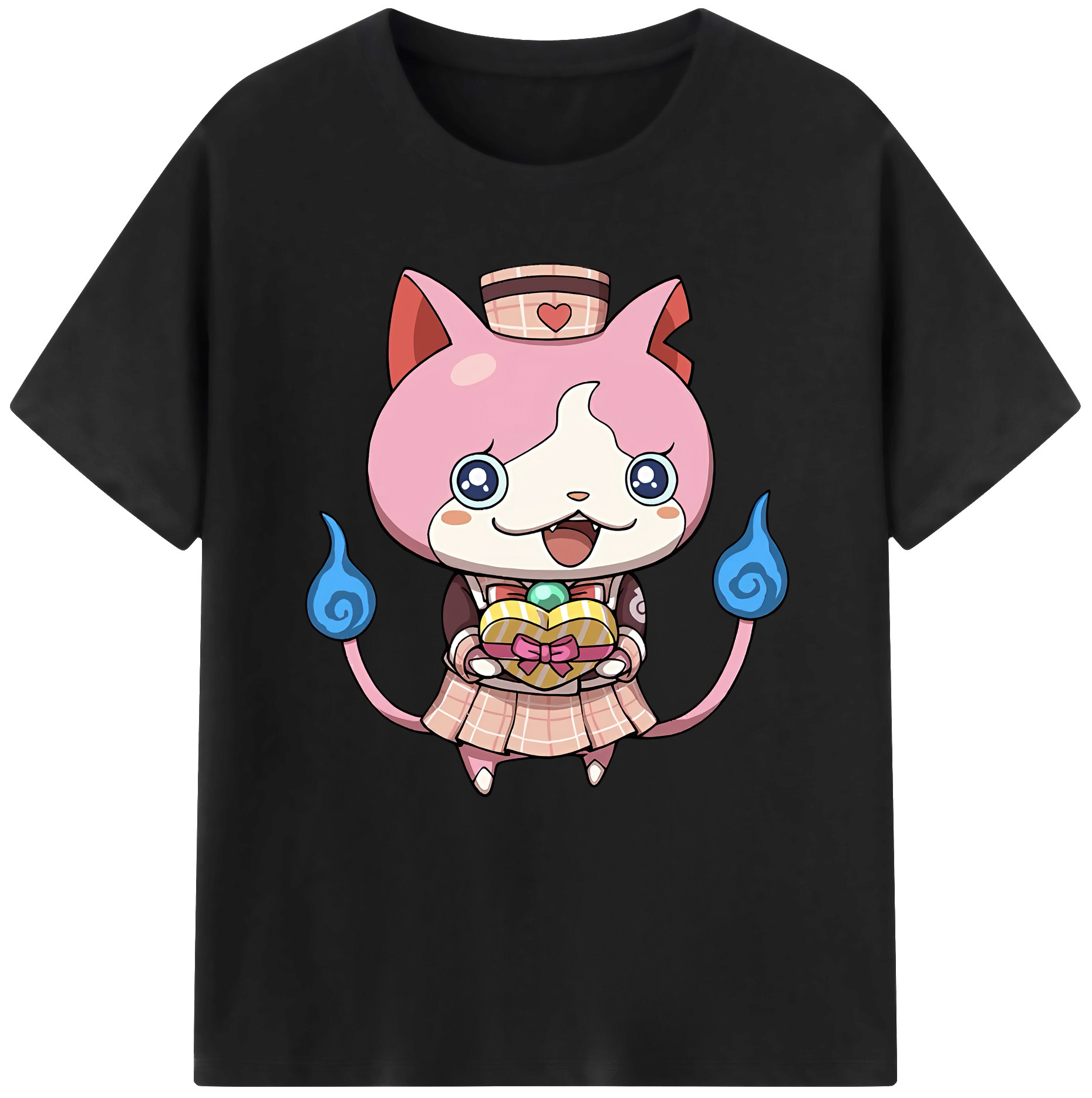 （画像用） 妖怪ウォッチ Yo-kai Watch レディースカジュアルプリントTシャツ（綿100％）