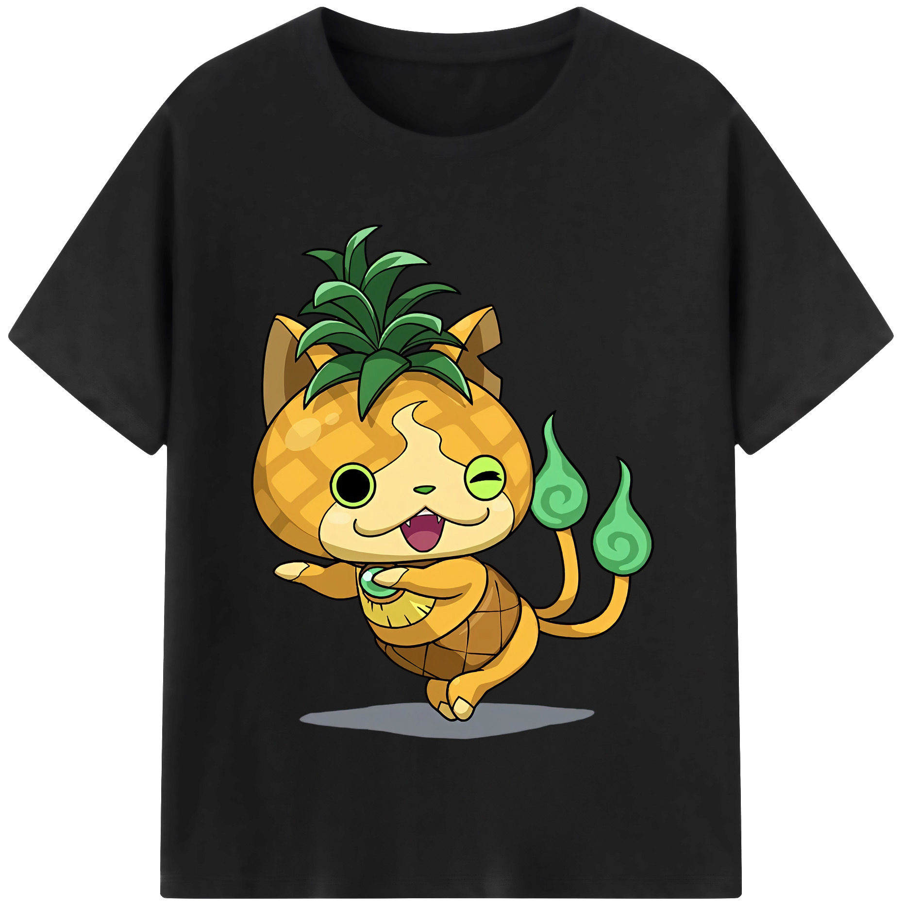 （画像用） 妖怪ウォッチ Yo-kai Watch レディースカジュアルプリントTシャツ（綿100％）