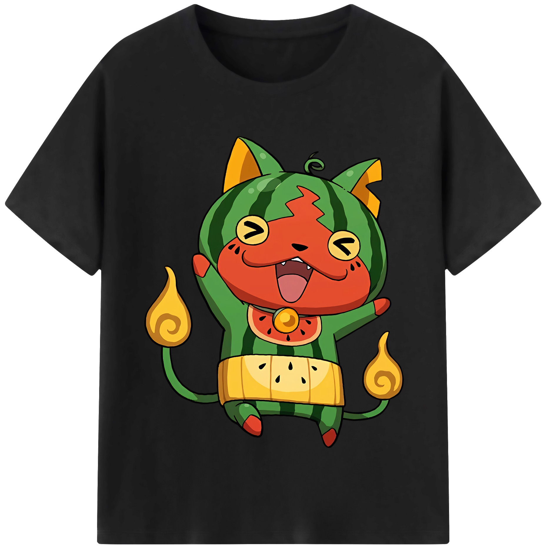 （画像用） 妖怪ウォッチ Yo-kai Watch レディースカジュアルプリントTシャツ（綿100％）