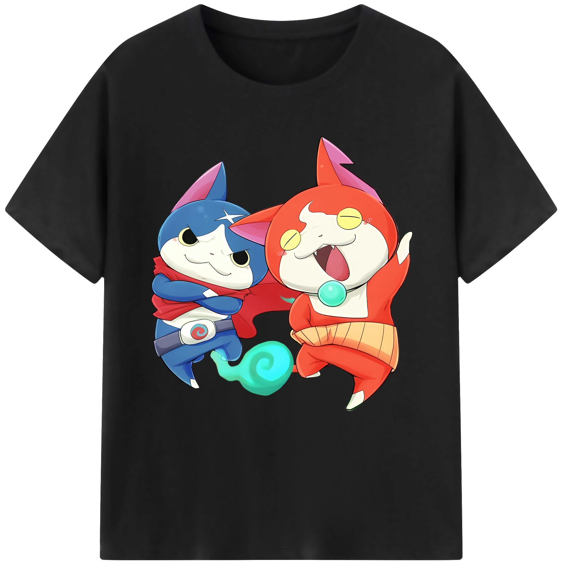 （画像用） 妖怪ウォッチ Yo-kai Watch レディースカジュアルプリントTシャツ（綿100％）
