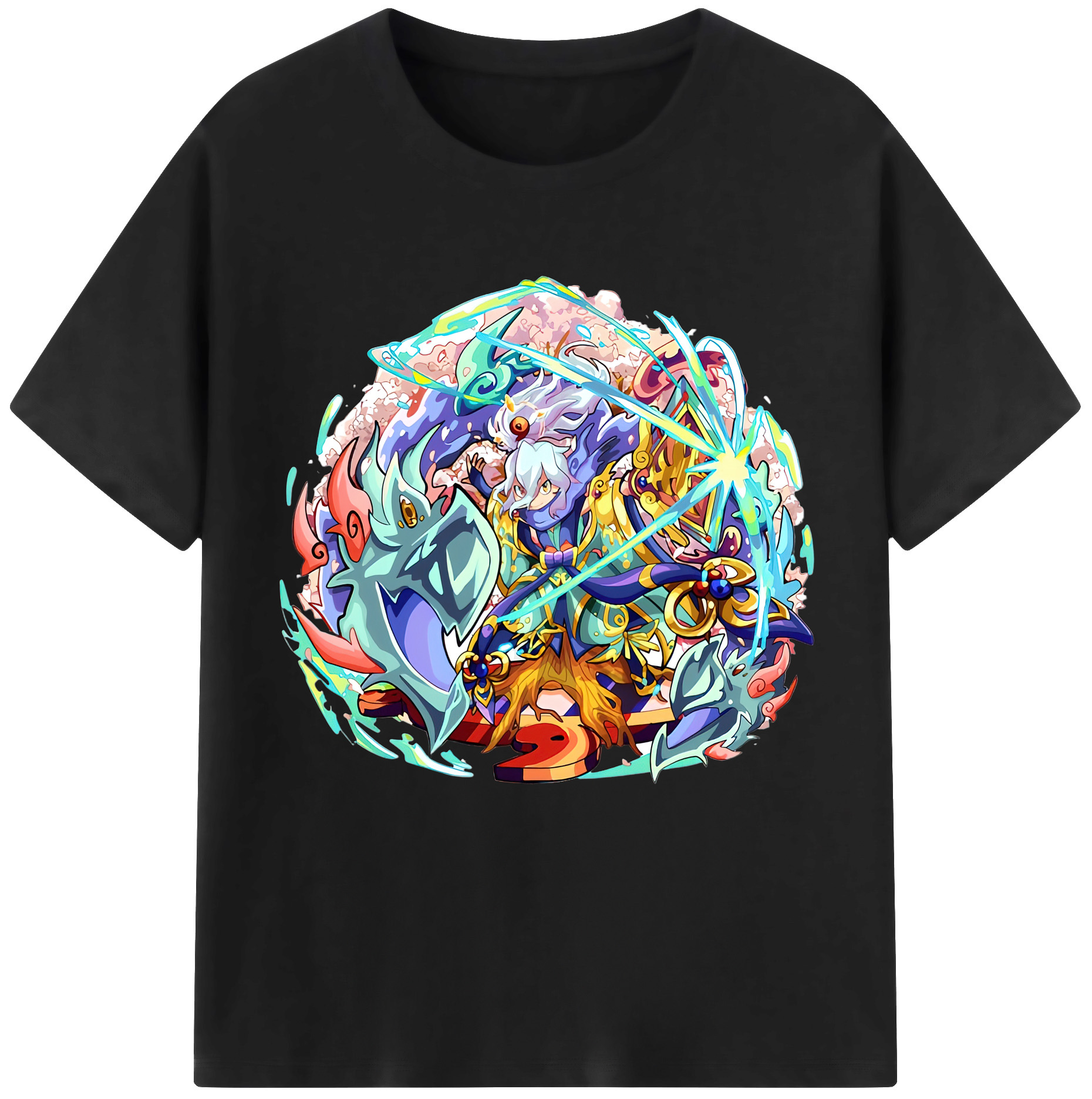 （画像用） 妖怪ウォッチ Yo-kai Watch レディースカジュアルプリントTシャツ（綿100％）