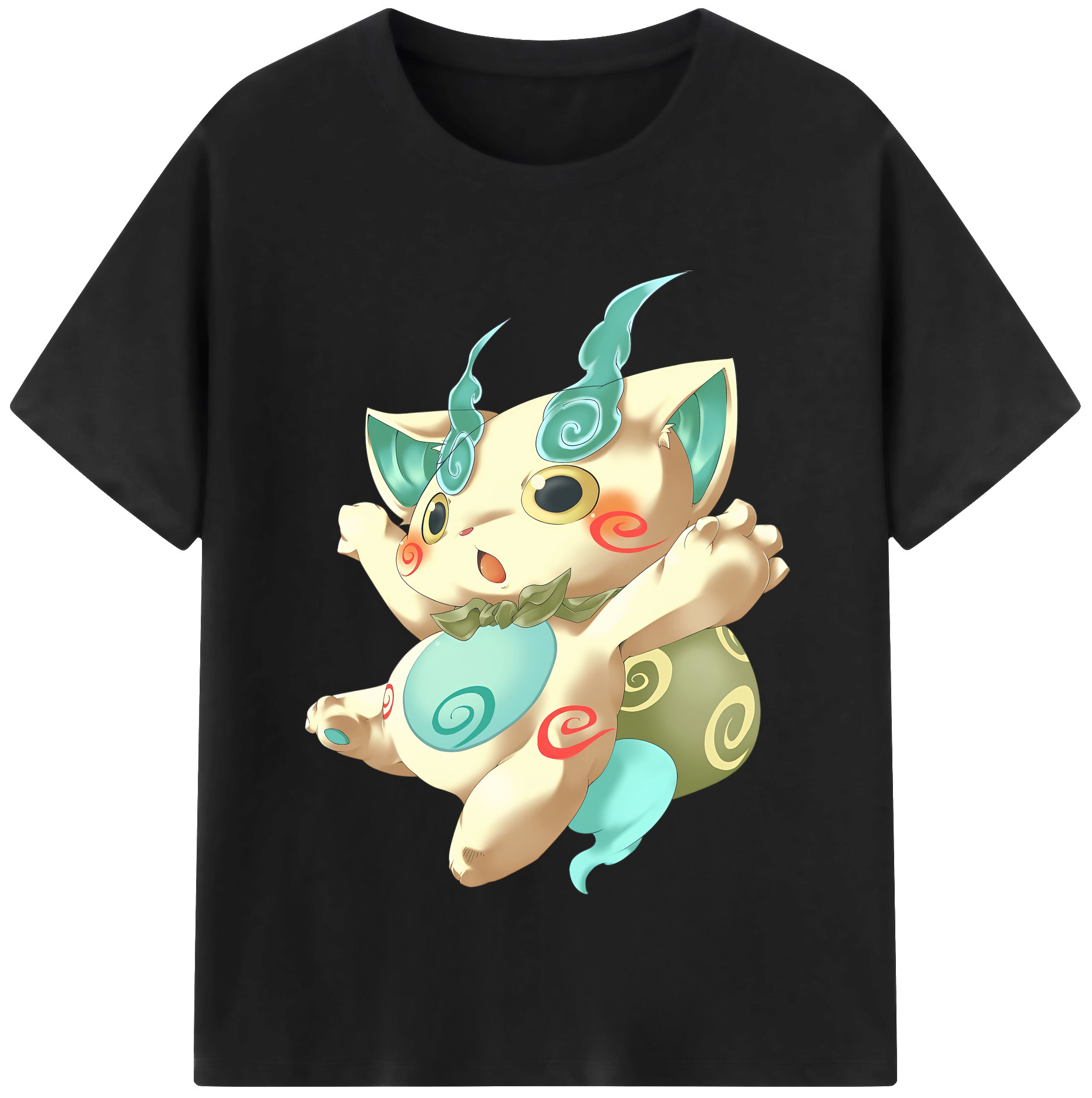 （画像用） 妖怪ウォッチ Yo-kai Watch レディースカジュアルプリントTシャツ（綿100％）