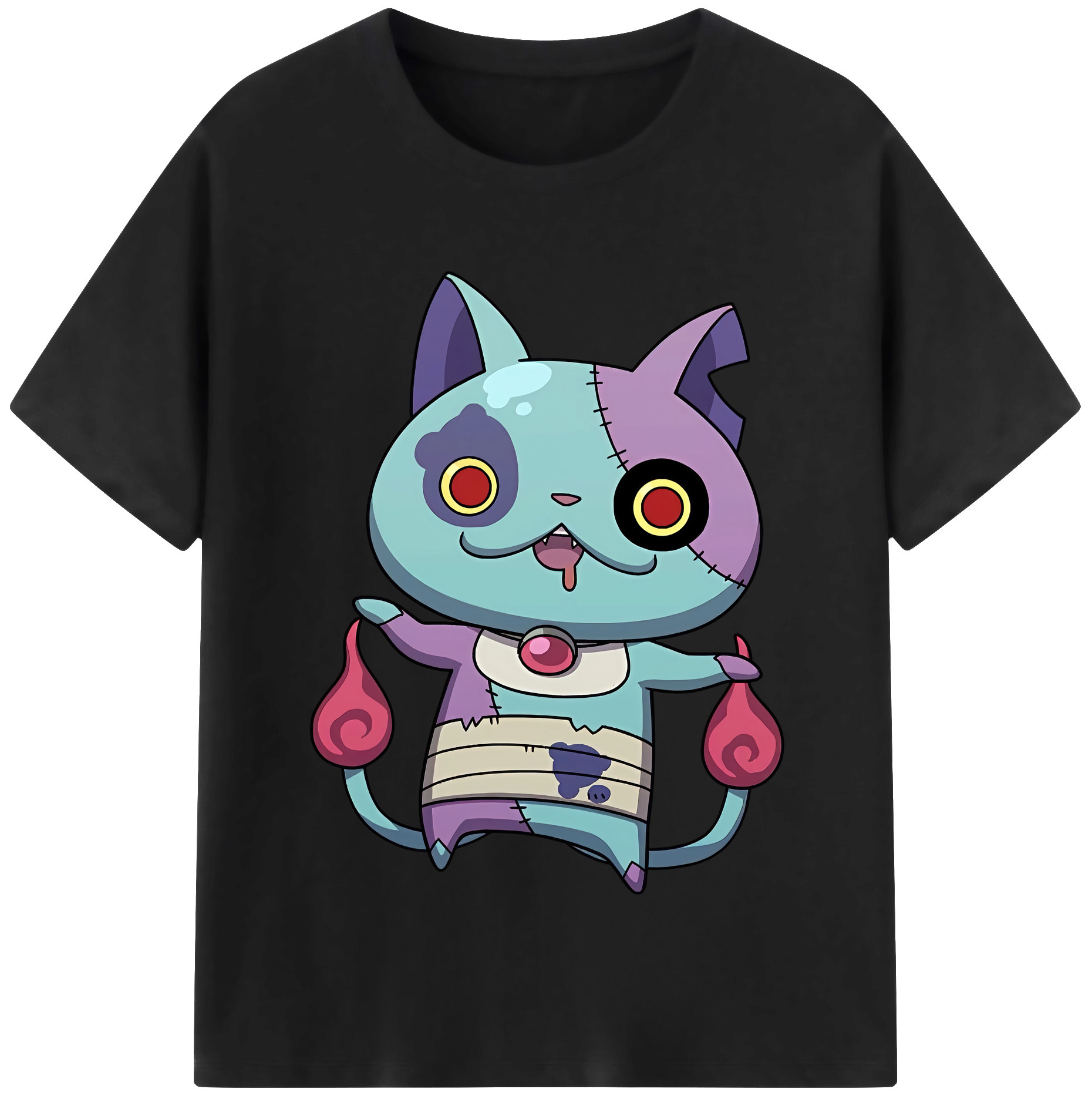（画像用） 妖怪ウォッチ Yo-kai Watch レディースカジュアルプリントTシャツ（綿100％）