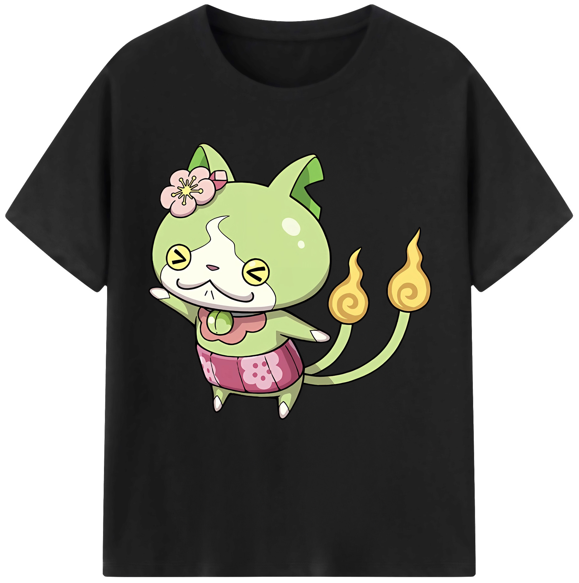 （画像用） 妖怪ウォッチ Yo-kai Watch レディースカジュアルプリントTシャツ（綿100％）