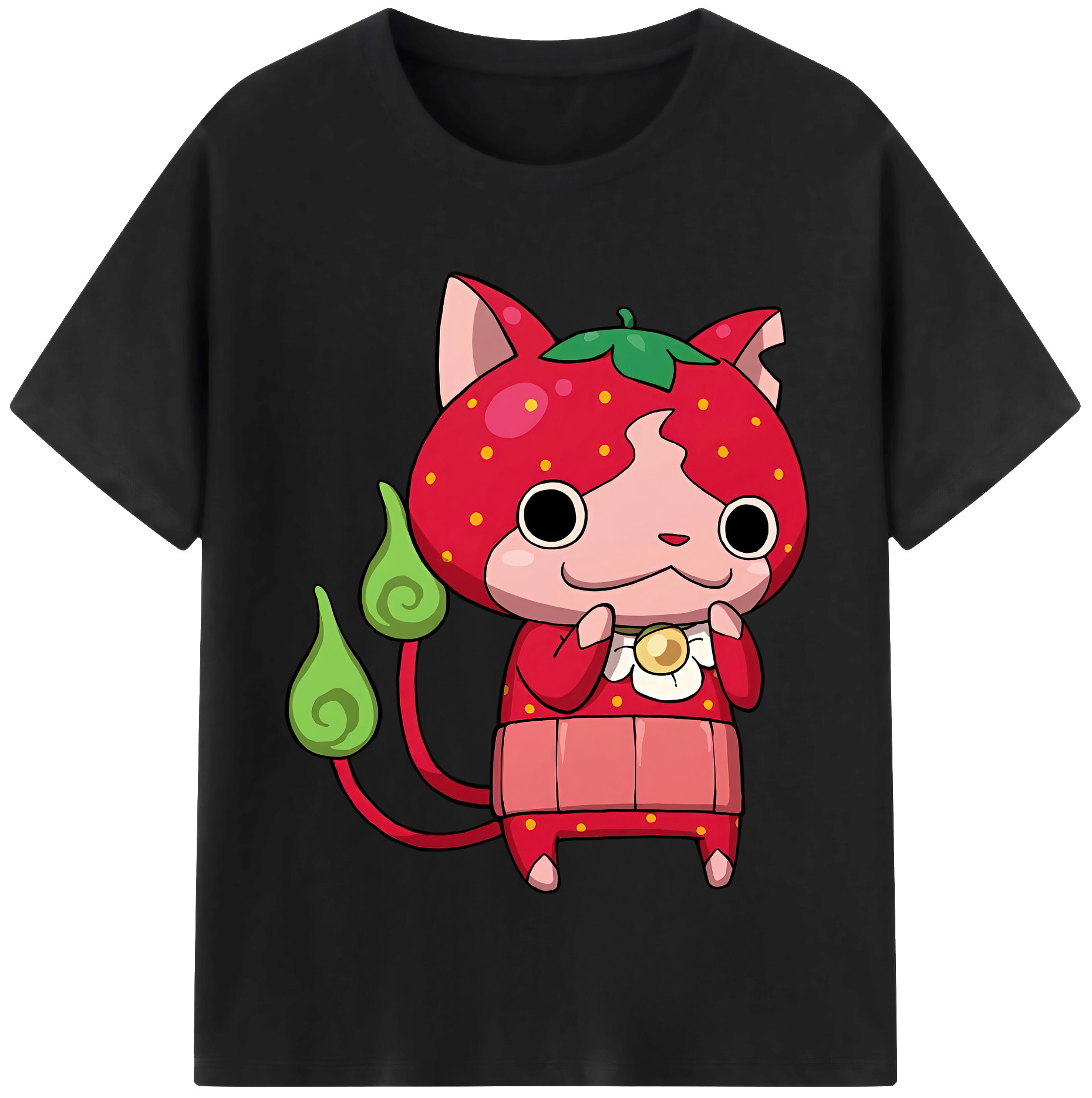 （画像用） 妖怪ウォッチ Yo-kai Watch レディースカジュアルプリントTシャツ（綿100％）