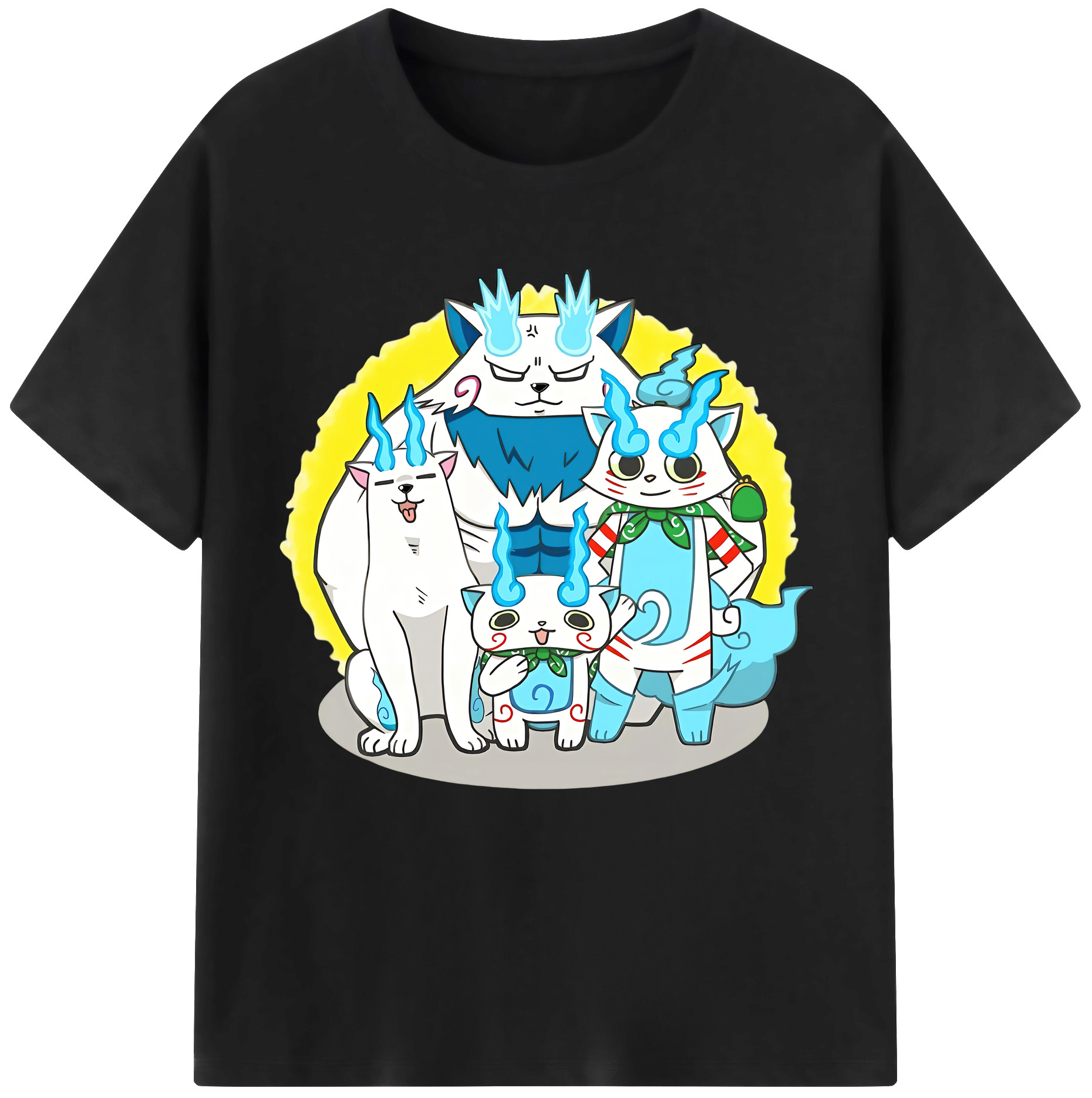 （画像用） 妖怪ウォッチ Yo-kai Watch レディースカジュアルプリントTシャツ（綿100％）