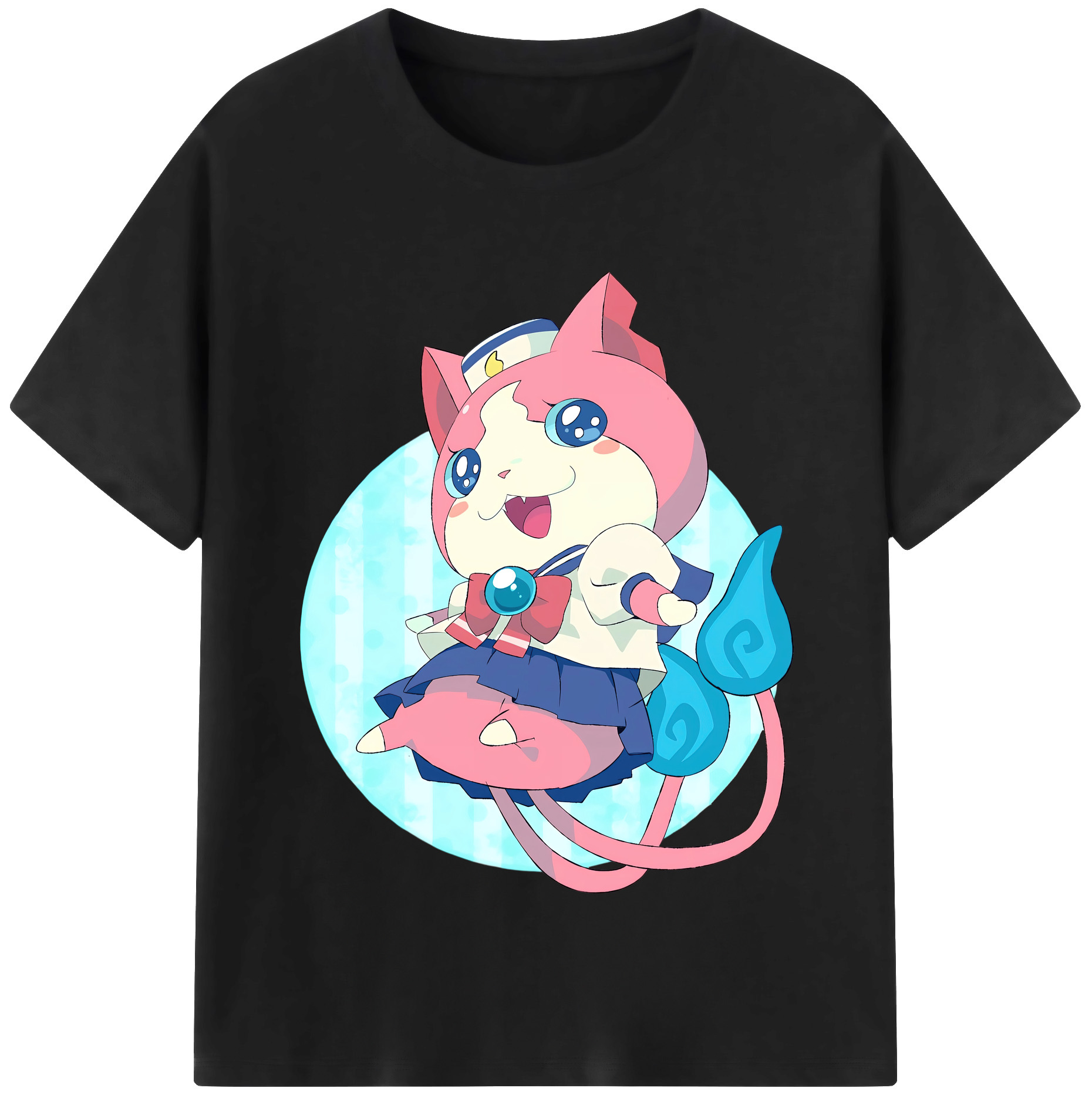 （画像用） 妖怪ウォッチ Yo-kai Watch レディースカジュアルプリントTシャツ（綿100％）