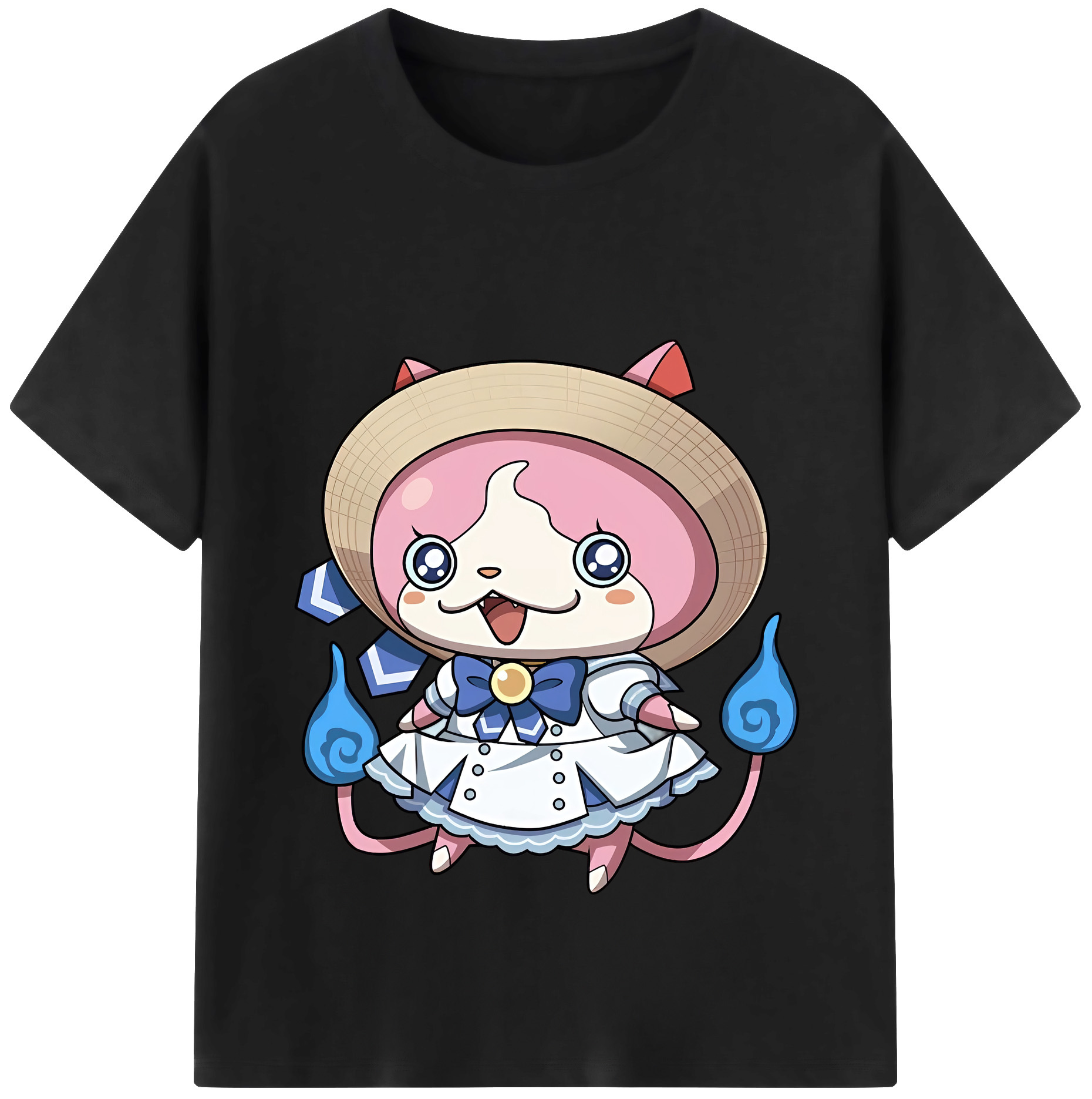 （画像用） 妖怪ウォッチ Yo-kai Watch レディースカジュアルプリントTシャツ（綿100％）