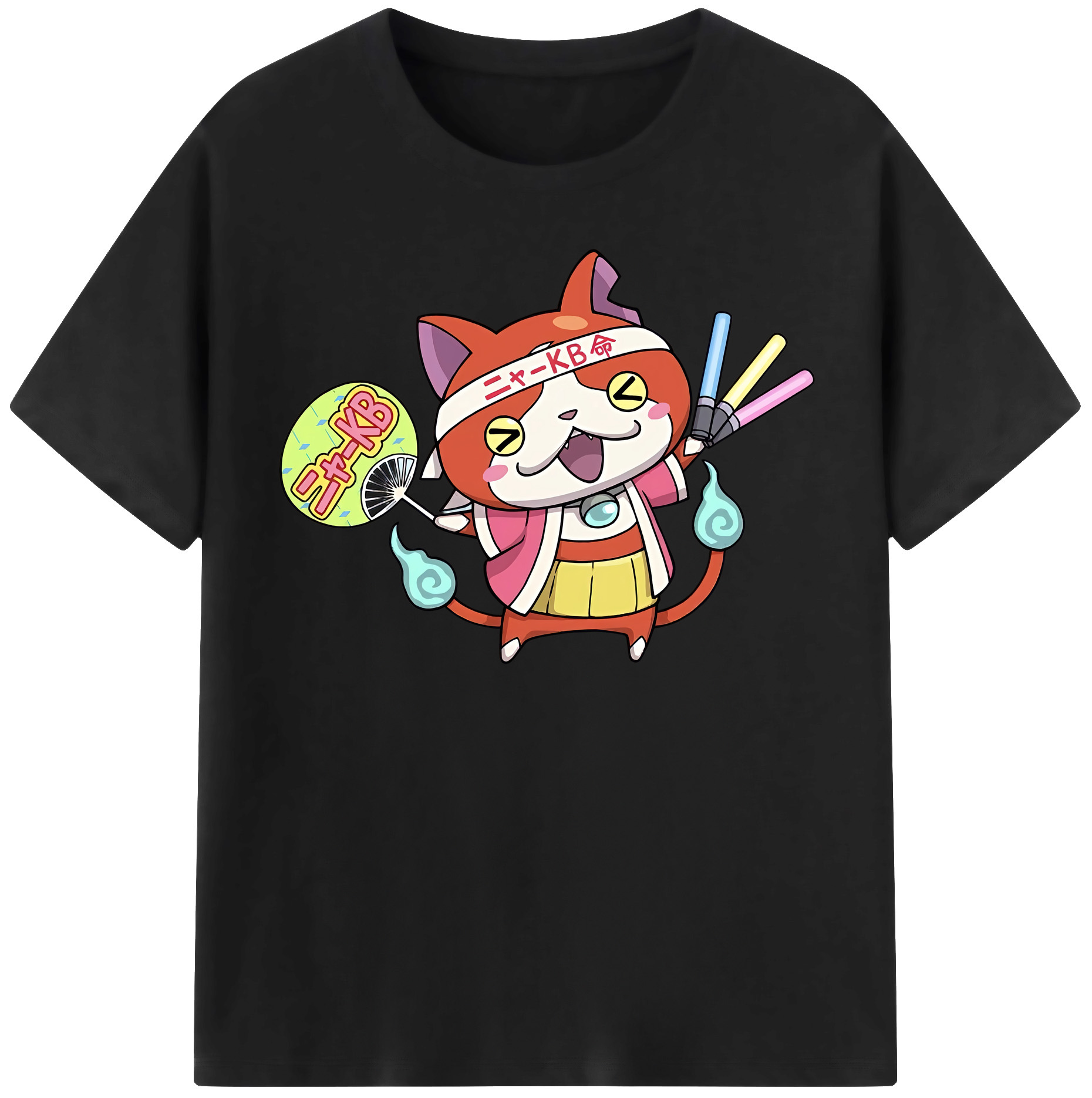 （画像用） 妖怪ウォッチ Yo-kai Watch レディースカジュアルプリントTシャツ（綿100％）