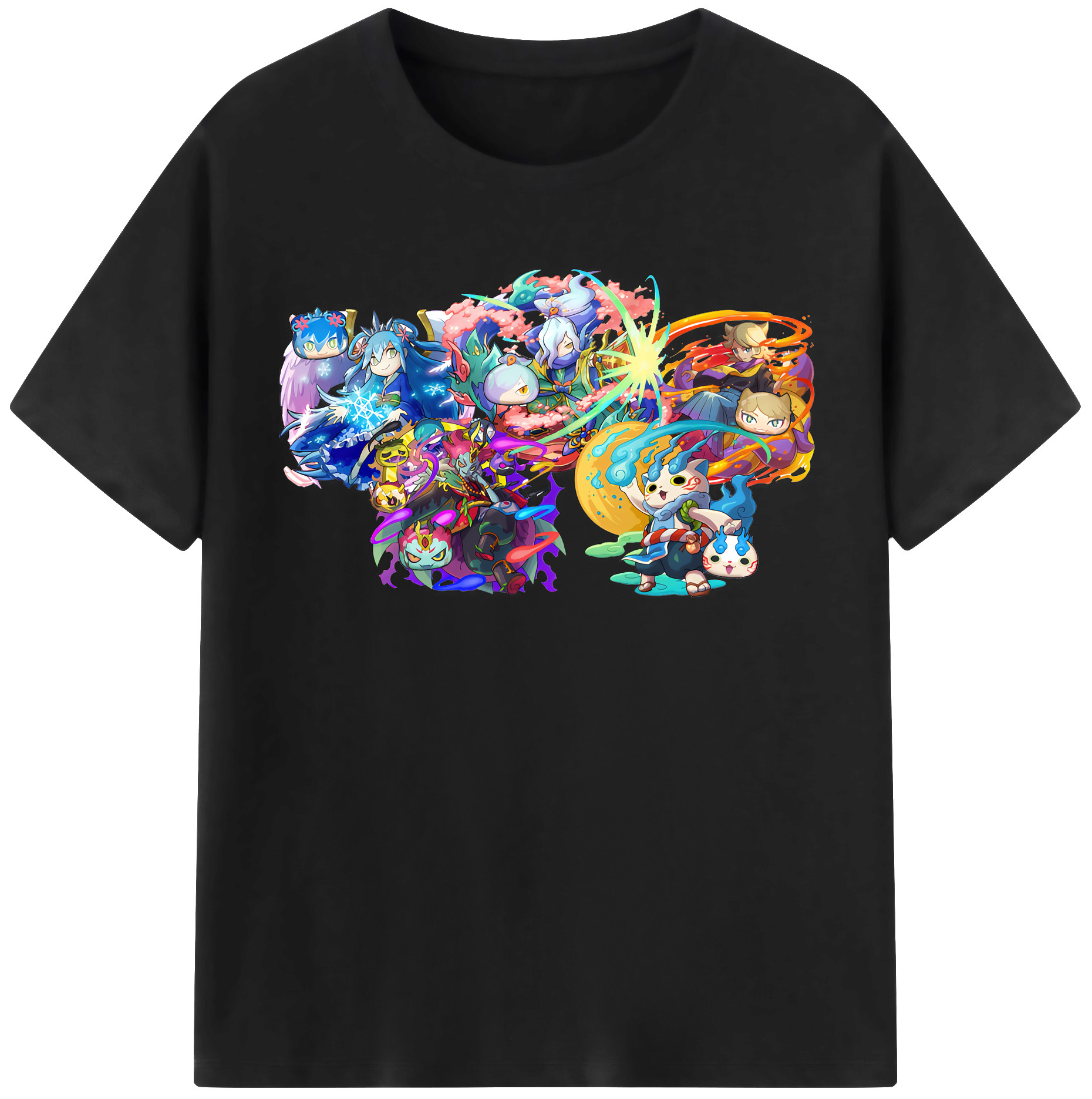 （画像用） 妖怪ウォッチ Yo-kai Watch レディースカジュアルプリントTシャツ（綿100％）