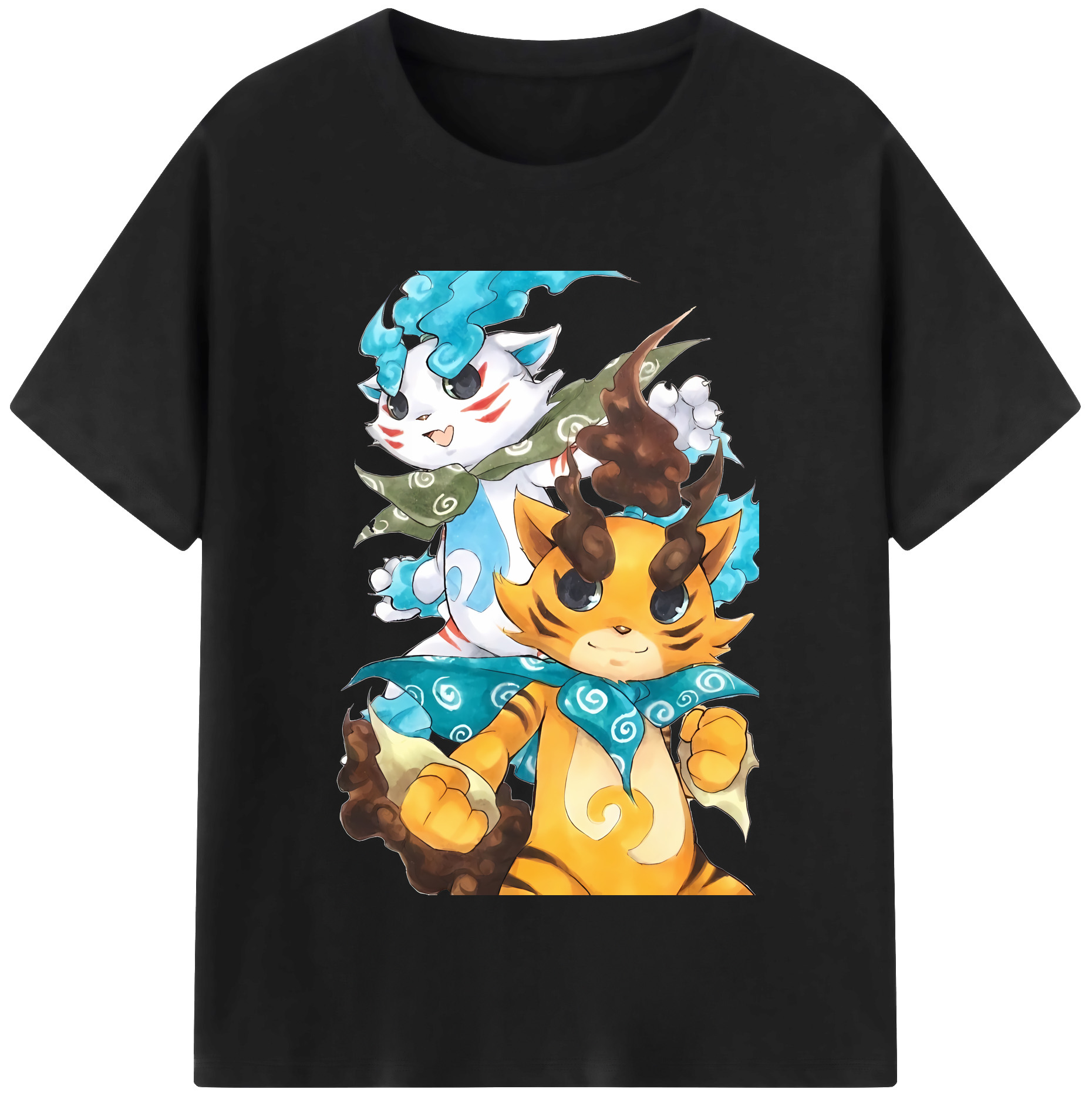 （画像用） 妖怪ウォッチ Yo-kai Watch レディースカジュアルプリントTシャツ（綿100％）