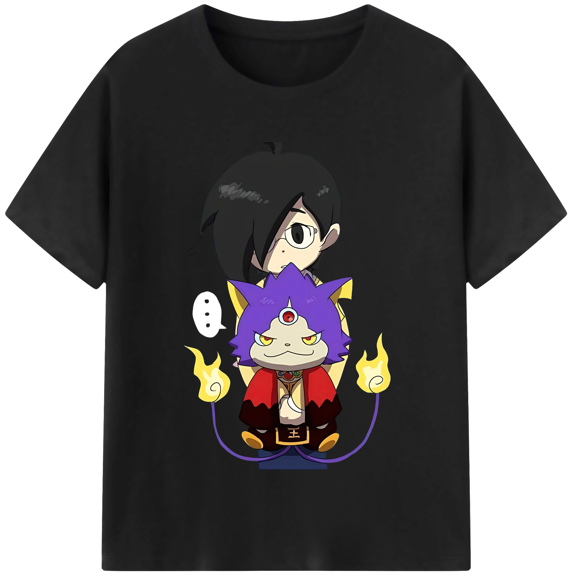 （画像用） 妖怪ウォッチ Yo-kai Watch レディースカジュアルプリントTシャツ（綿100％）