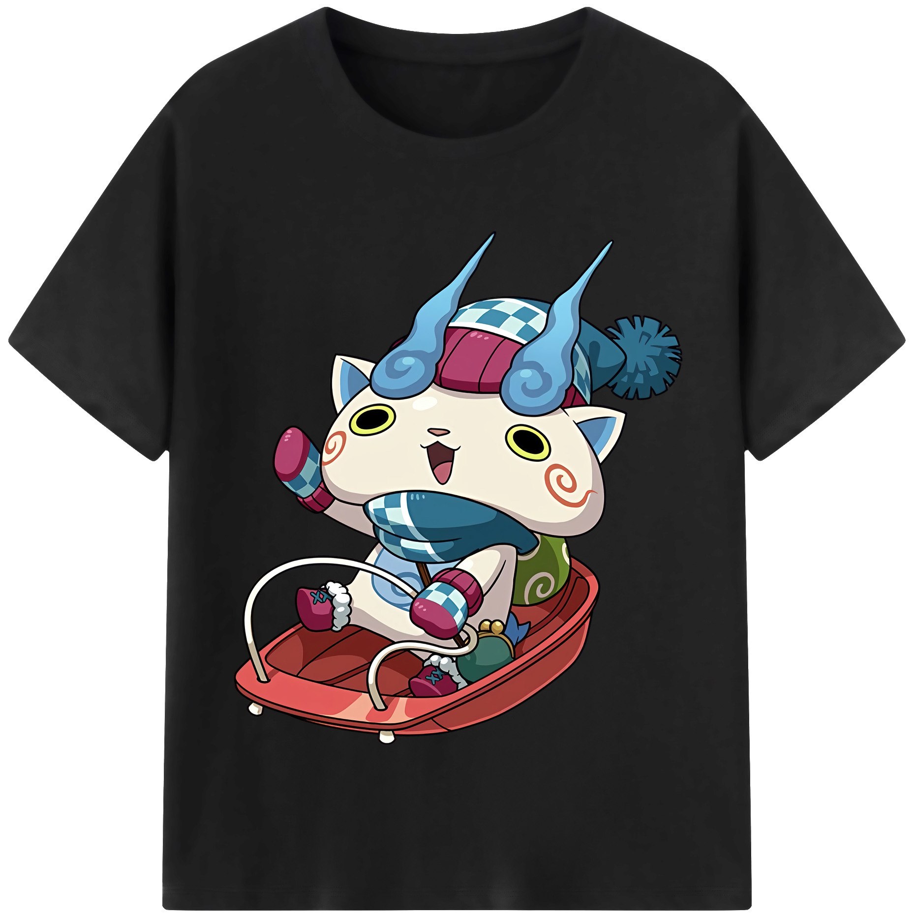 （画像用） 妖怪ウォッチ Yo-kai Watch レディースカジュアルプリントTシャツ（綿100％）