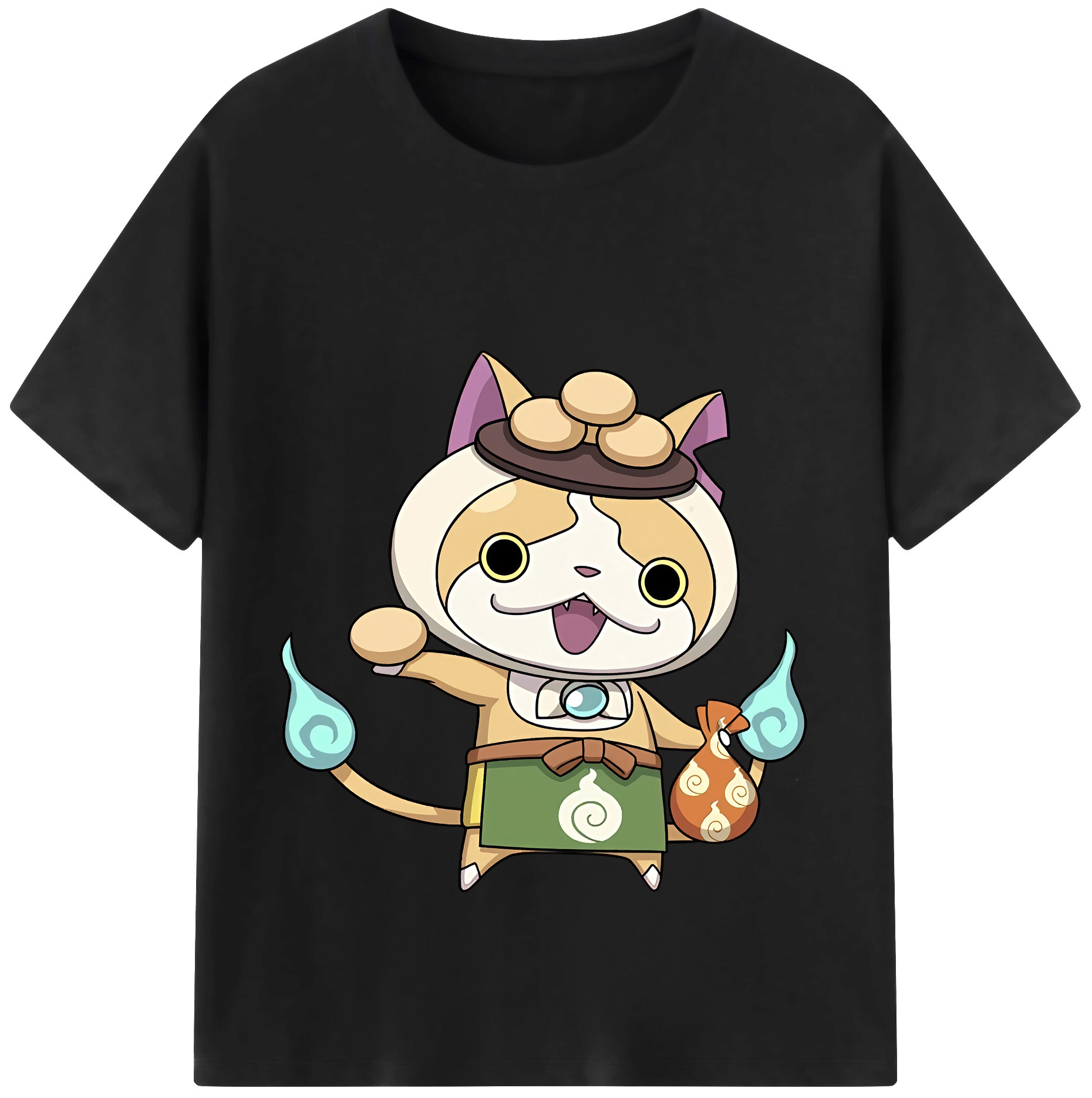 （画像用） 妖怪ウォッチ Yo-kai Watch レディースカジュアルプリントTシャツ（綿100％）