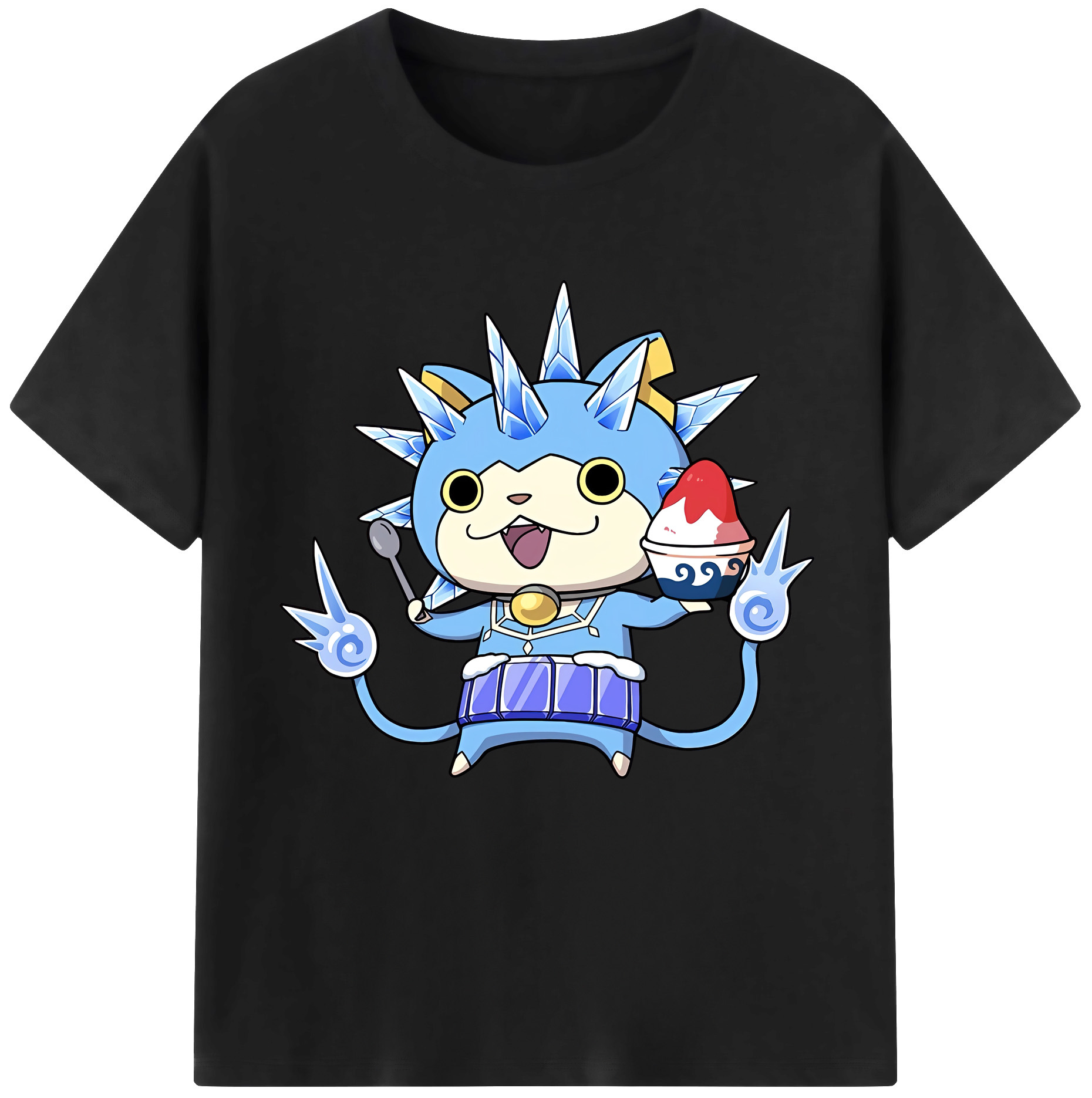 （画像用） 妖怪ウォッチ Yo-kai Watch レディースカジュアルプリントTシャツ（綿100％）