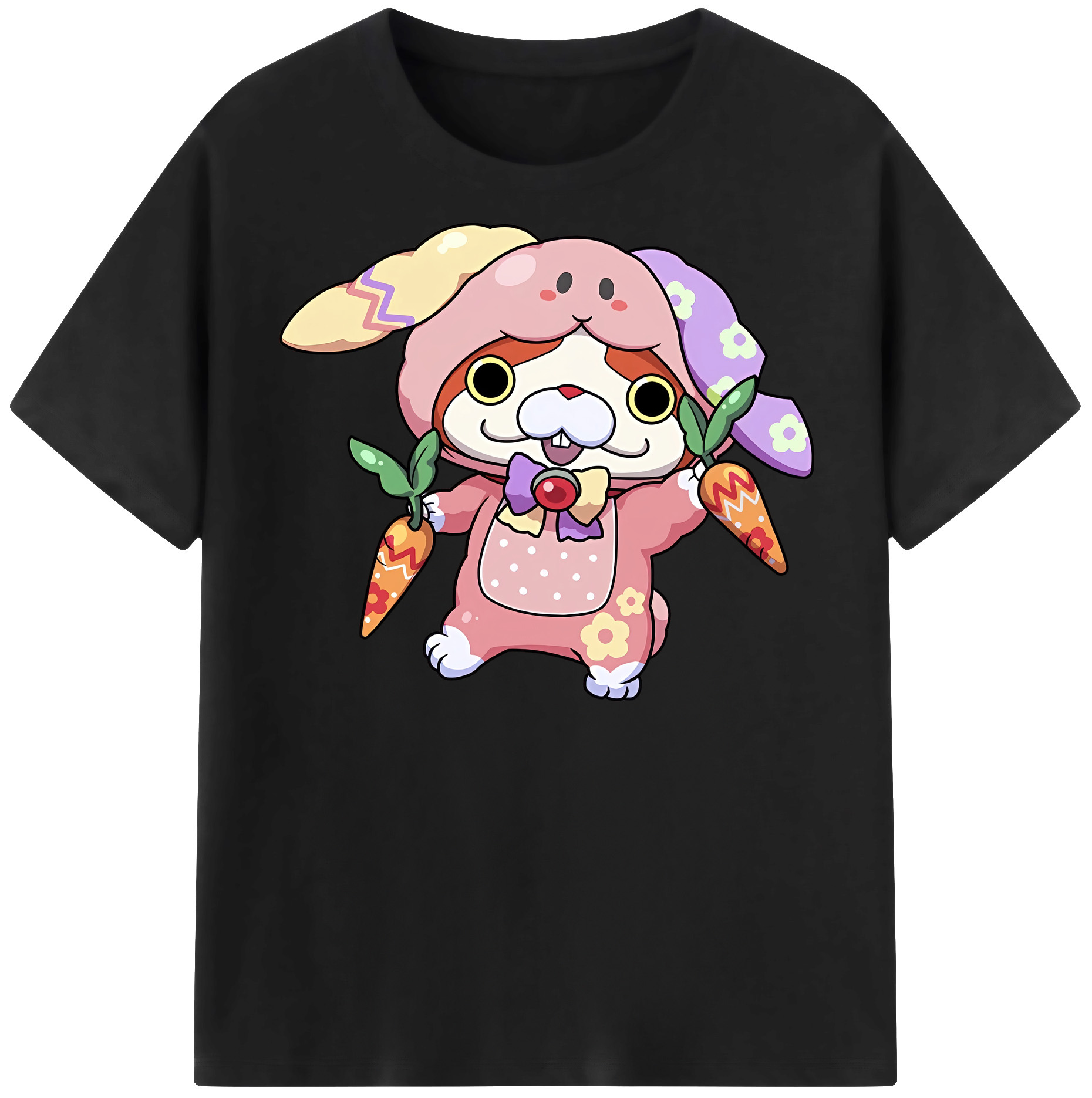 （画像用） 妖怪ウォッチ Yo-kai Watch レディースカジュアルプリントTシャツ（綿100％）