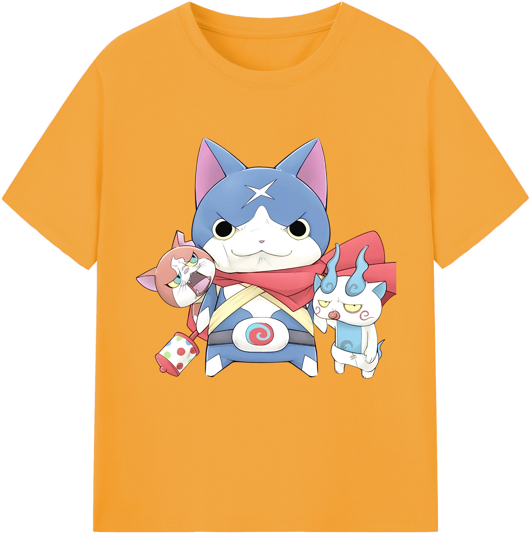（画像用） 妖怪ウォッチ Yo-kai Watch レディースカジュアルプリントTシャツ（綿100％）